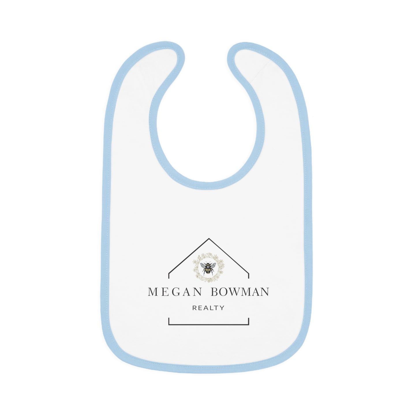 MBR Baby Bib - Adorable Contrast Trim