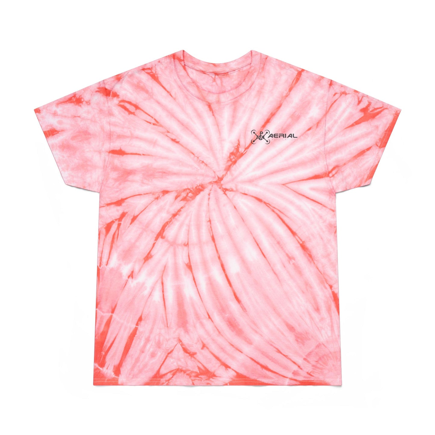 PAC Aerial Vibrant Tie-Dye Tee, Perfect for Summer Festivals, Casual Outings, Unique Gift for Teens, Light Spiral Print