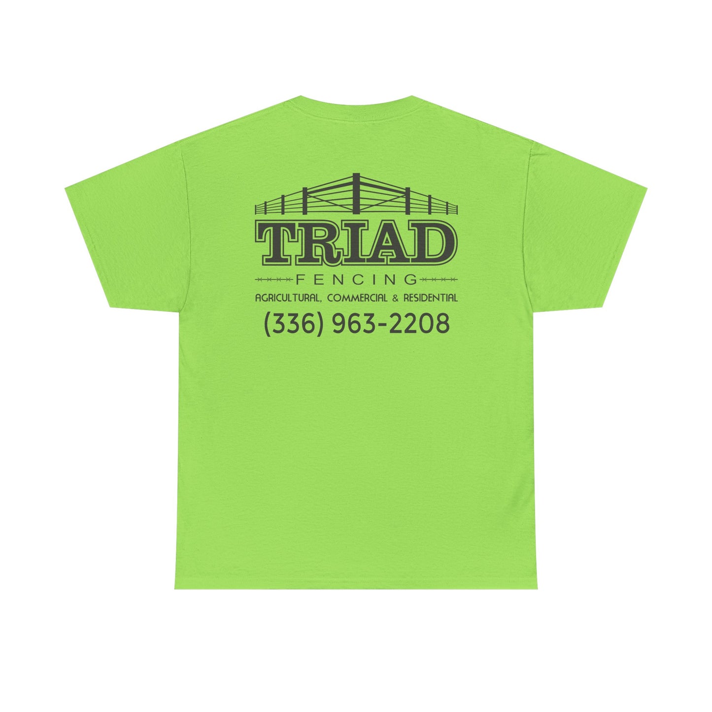 Triad Fencing Black Logo Unisex Heavy Cotton Tee