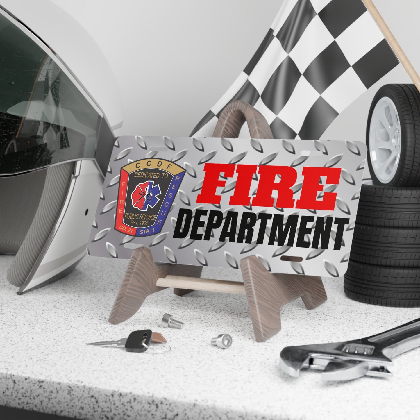 CCDF FD Tread Vanity Plate