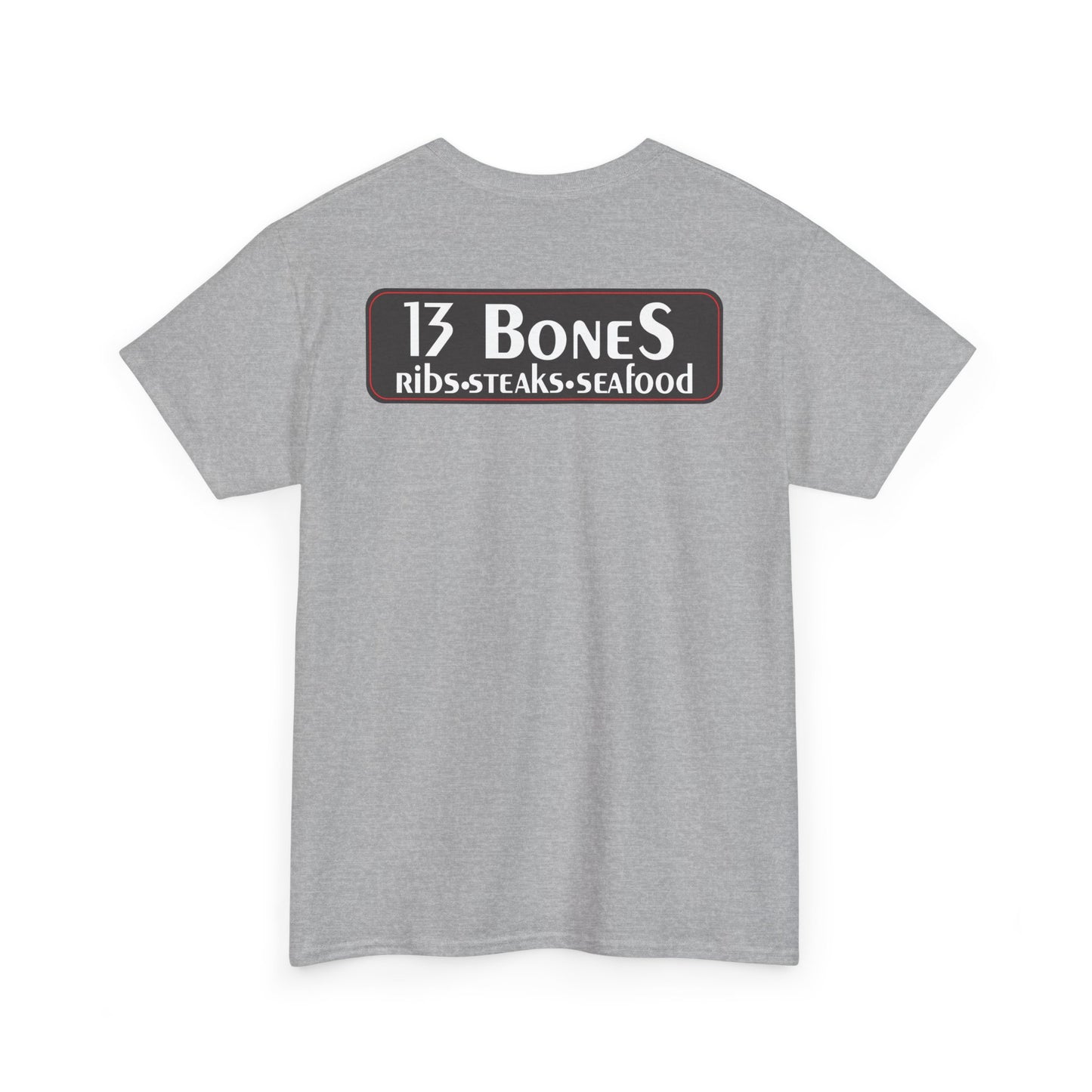 13 Bones Retro Unisex Heavy Cotton Tee - Steaks & Seafood Shirt