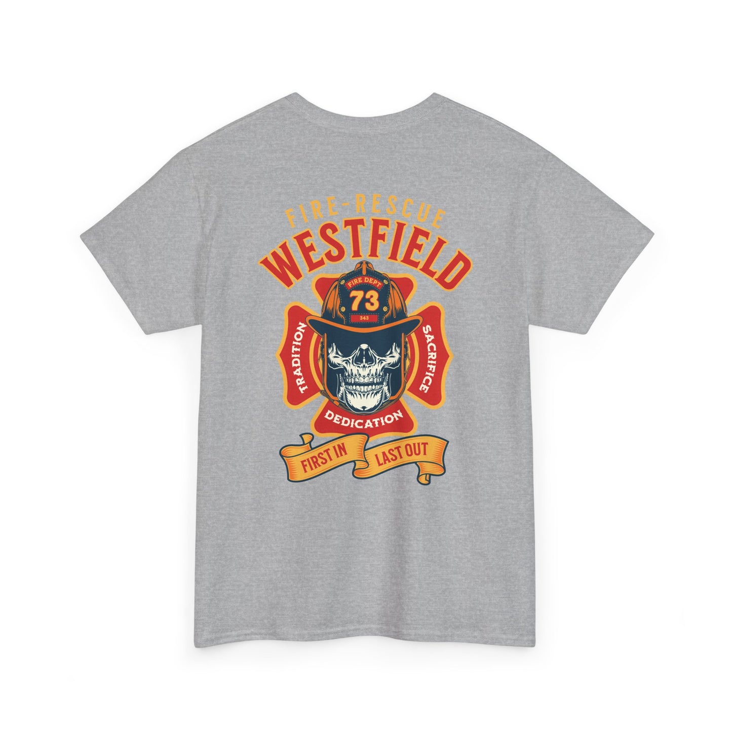 WVFD FF Skull Tee – Unisex Heavy Cotton Shirt with Brave Design