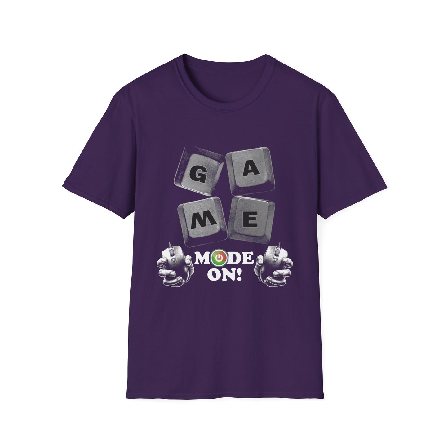 Gamer Mode Unisex Softstyle T-Shirt - Ideal for Game Nights, Birthday Gifts, Holiday Celebrations, Casual Wear, Fun Events