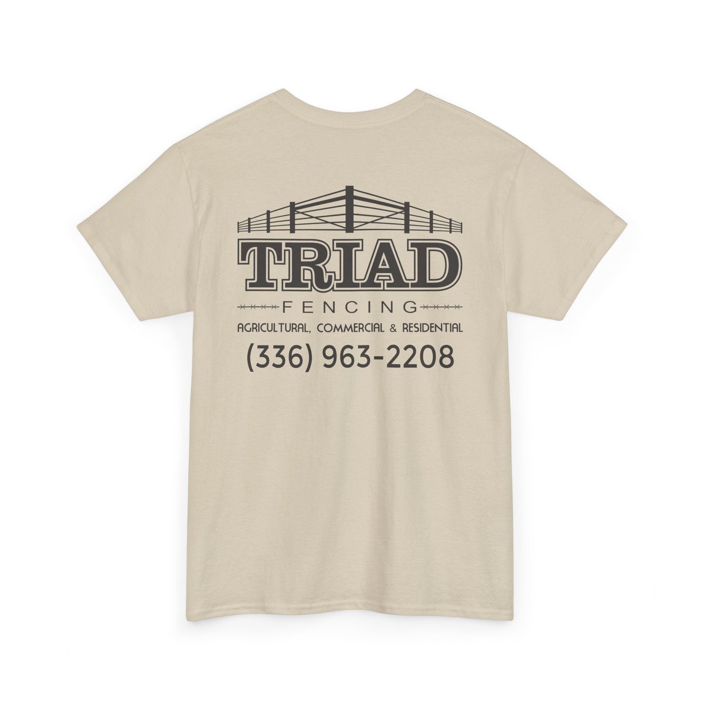 Triad Fencing Black Logo Unisex Heavy Cotton Tee