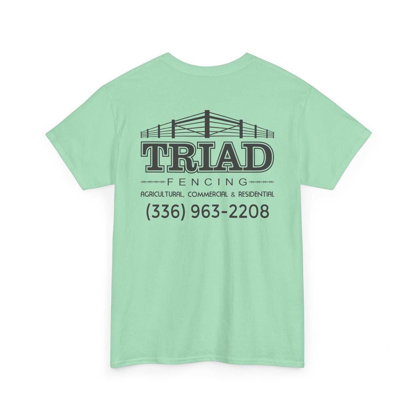 Triad Fencing Black Logo Unisex Heavy Cotton Tee