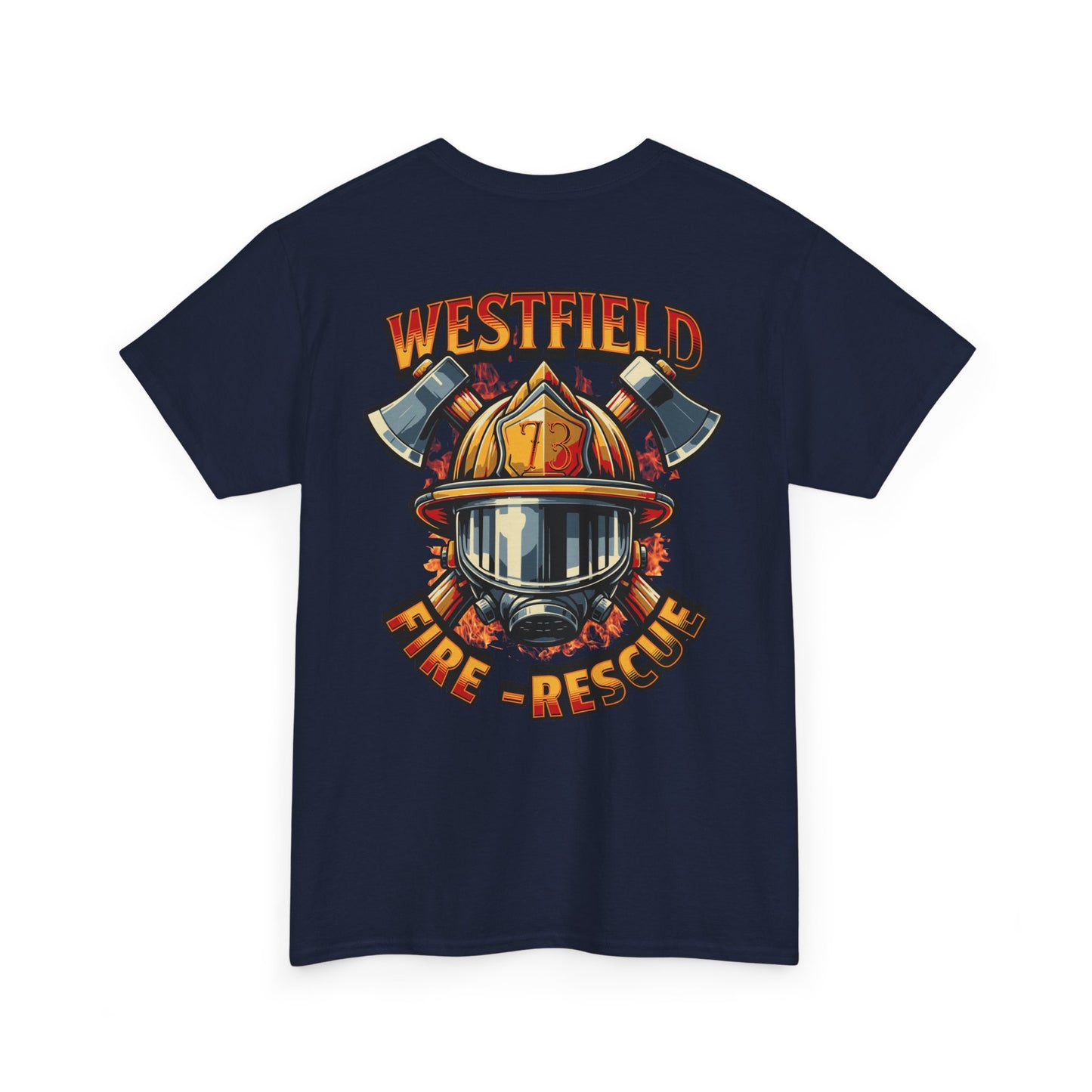 WVFD Firefighter - FR Tee – Unisex Heavy Cotton Shirt with Brave Design