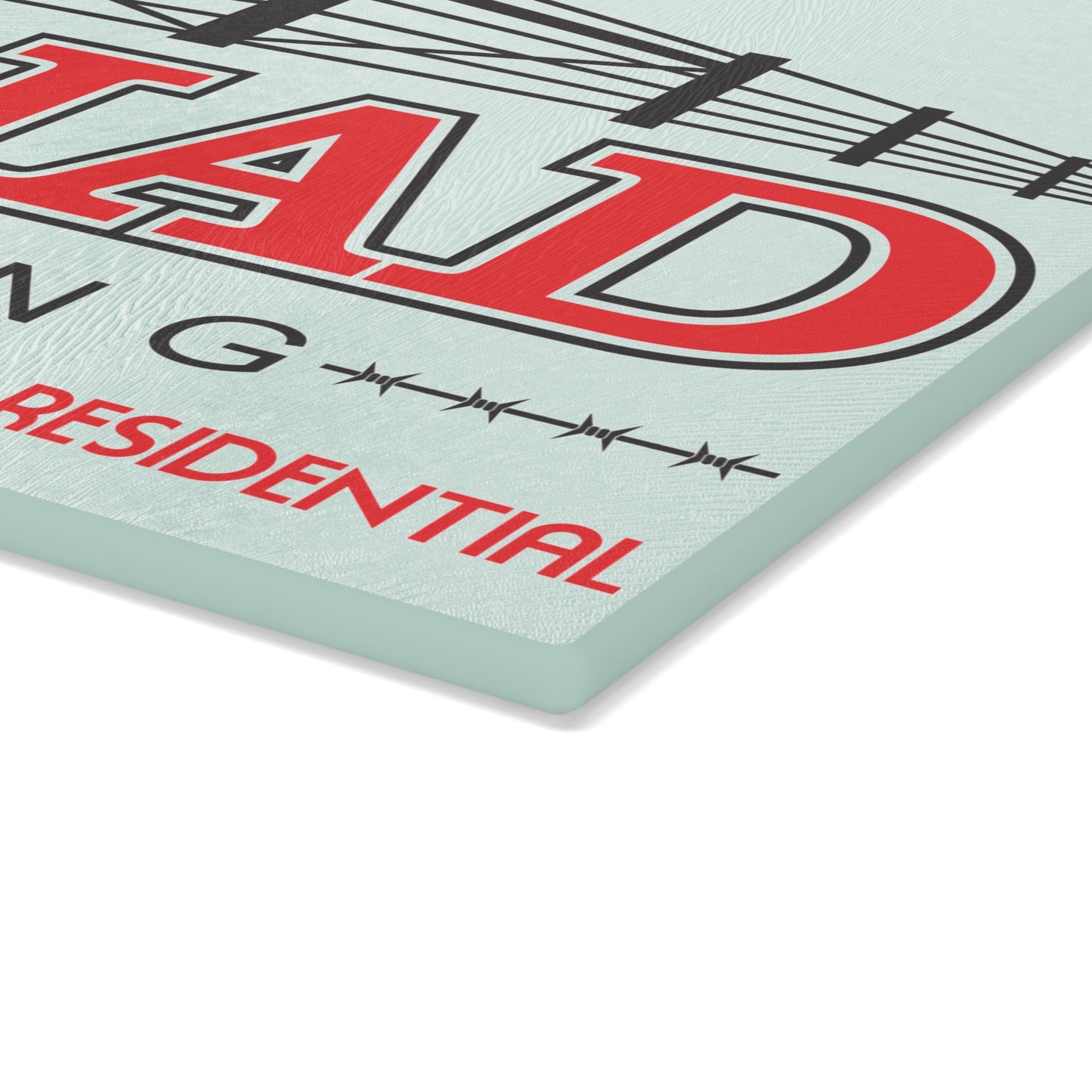 Triad Fencing Glass Cutting Board