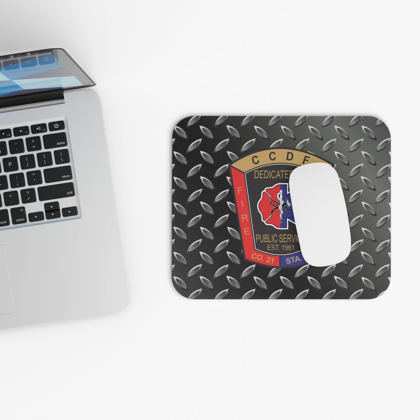 CCDF Logo Themed Mouse Pad - Durable Rectangle Desk Mat