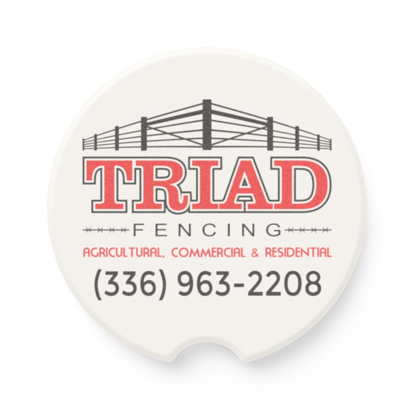 Triad Fencing Soapstone Car Coaster