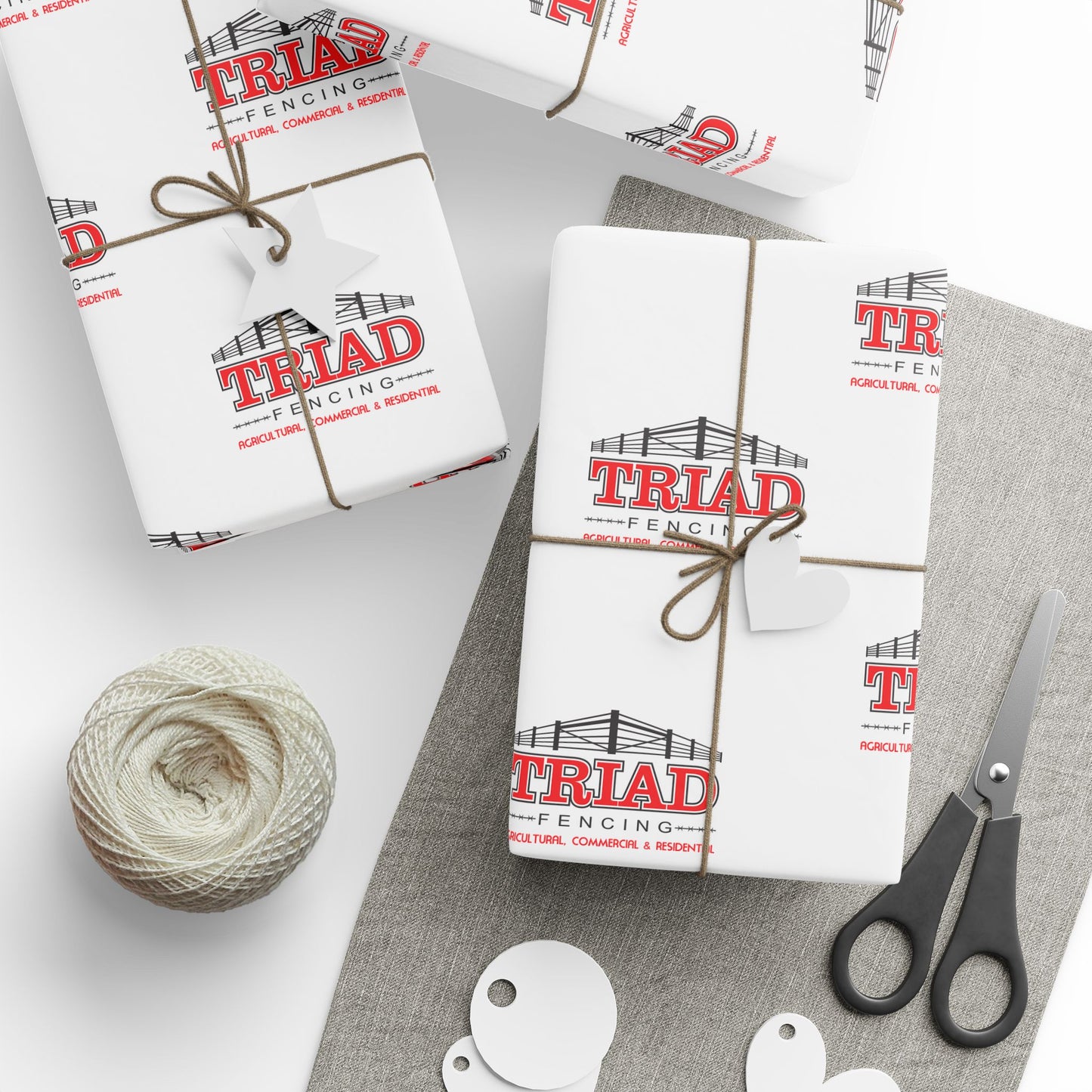 Triad Fencing Themed Wrapping Paper for Holidays & Celebrations