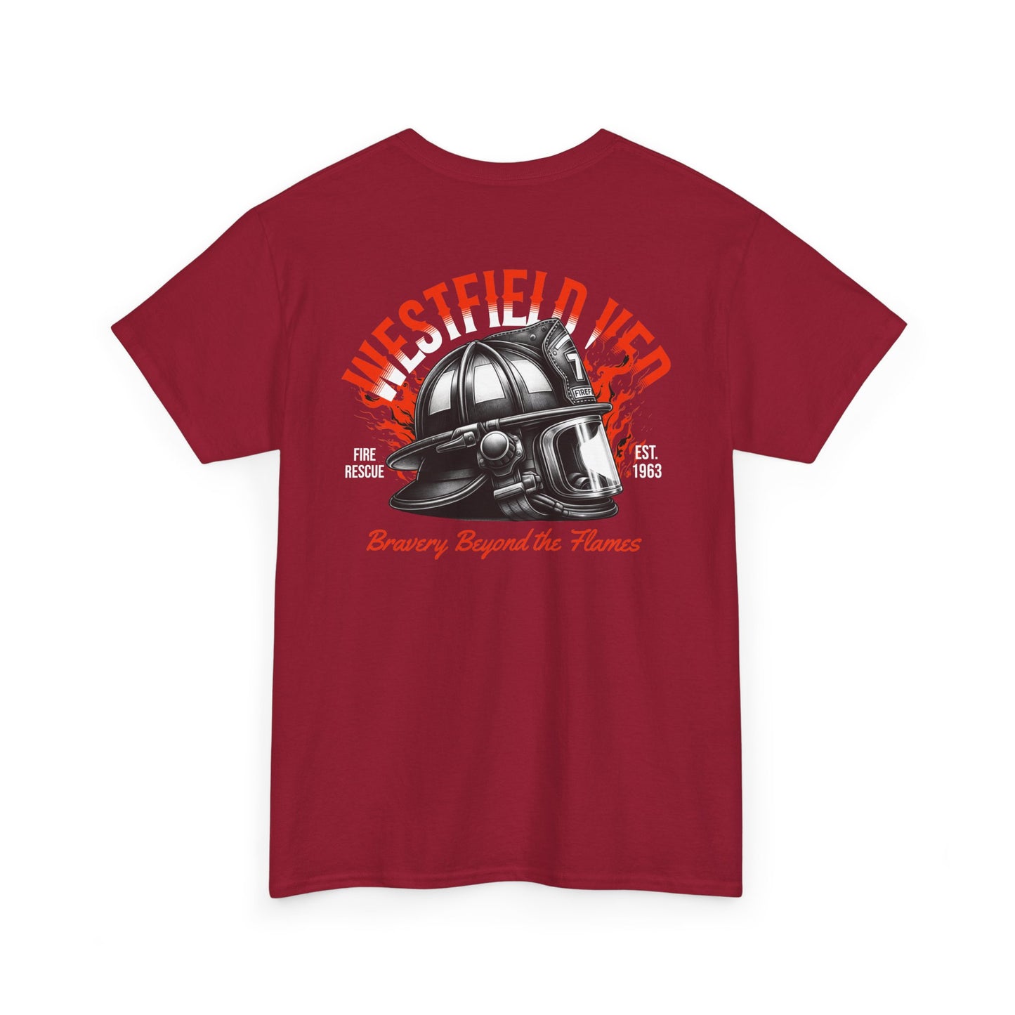 WVFD Fire Rescue Tee – Unisex Heavy Cotton Shirt with Brave Design