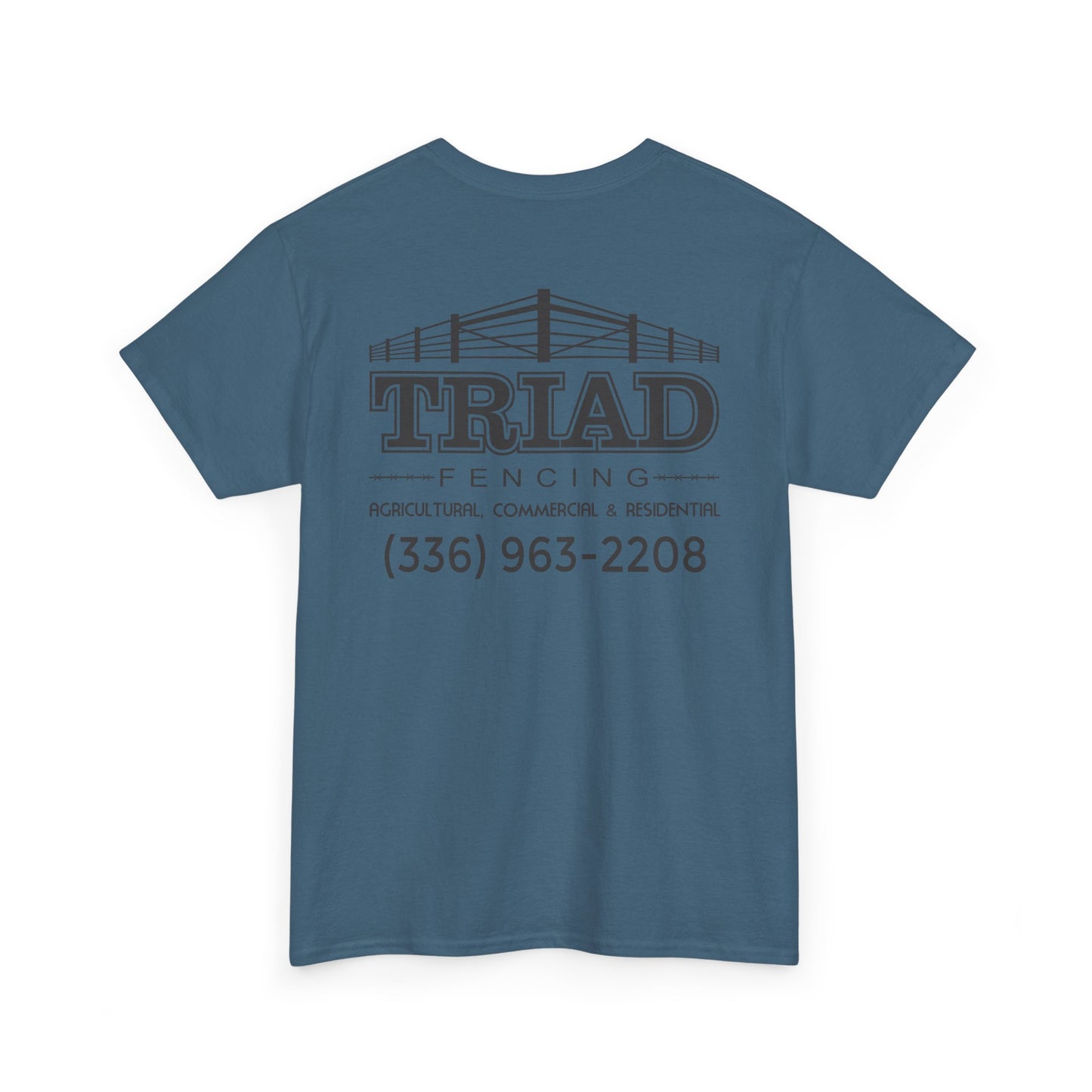 Triad Fencing Black Logo Unisex Heavy Cotton Tee