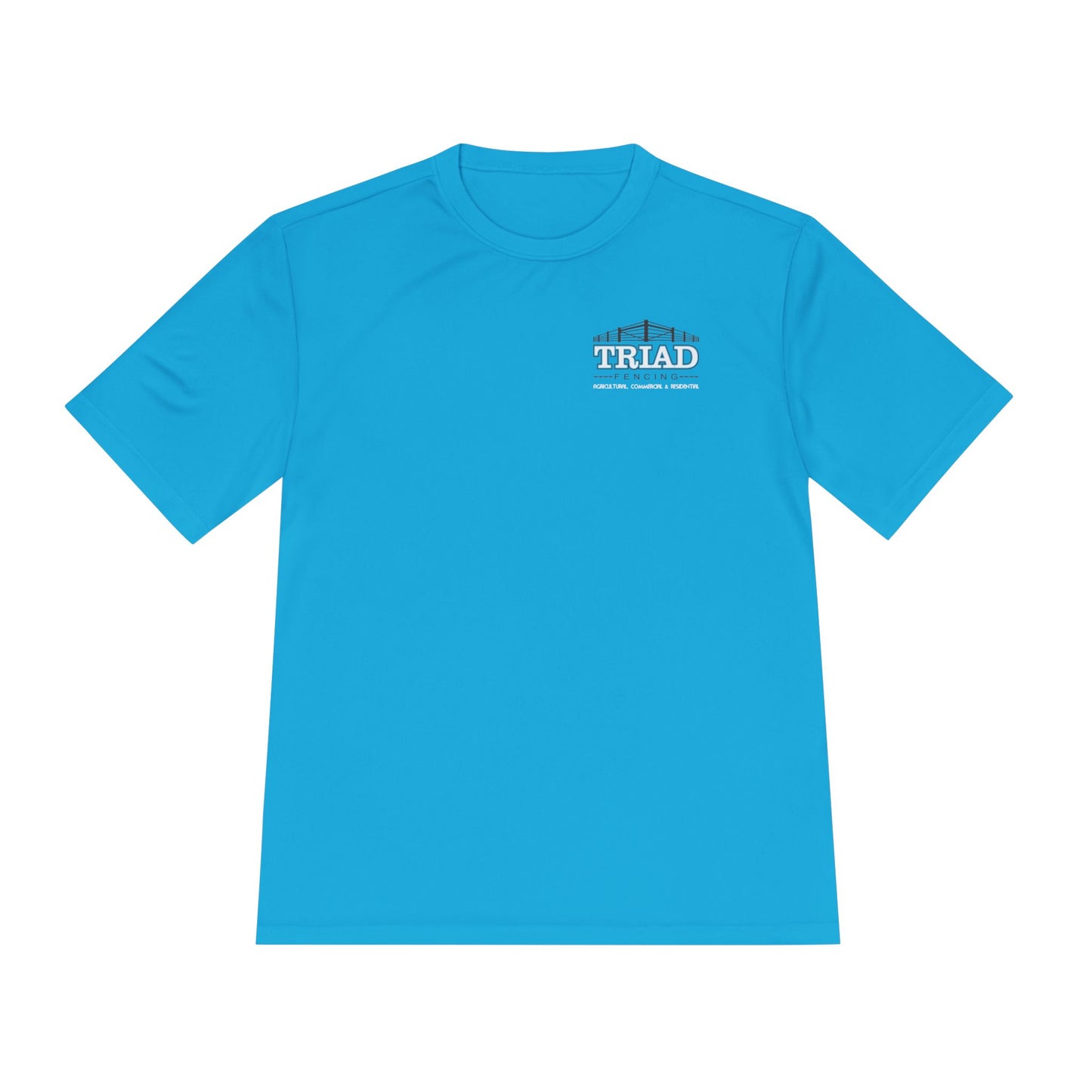 Triad Fencing Unisex Moisture Wicking Tee for Active Lifestyles, Perfect for Gym, Sports, Outdoor Activities, Customizable Design, Gift for Athletes