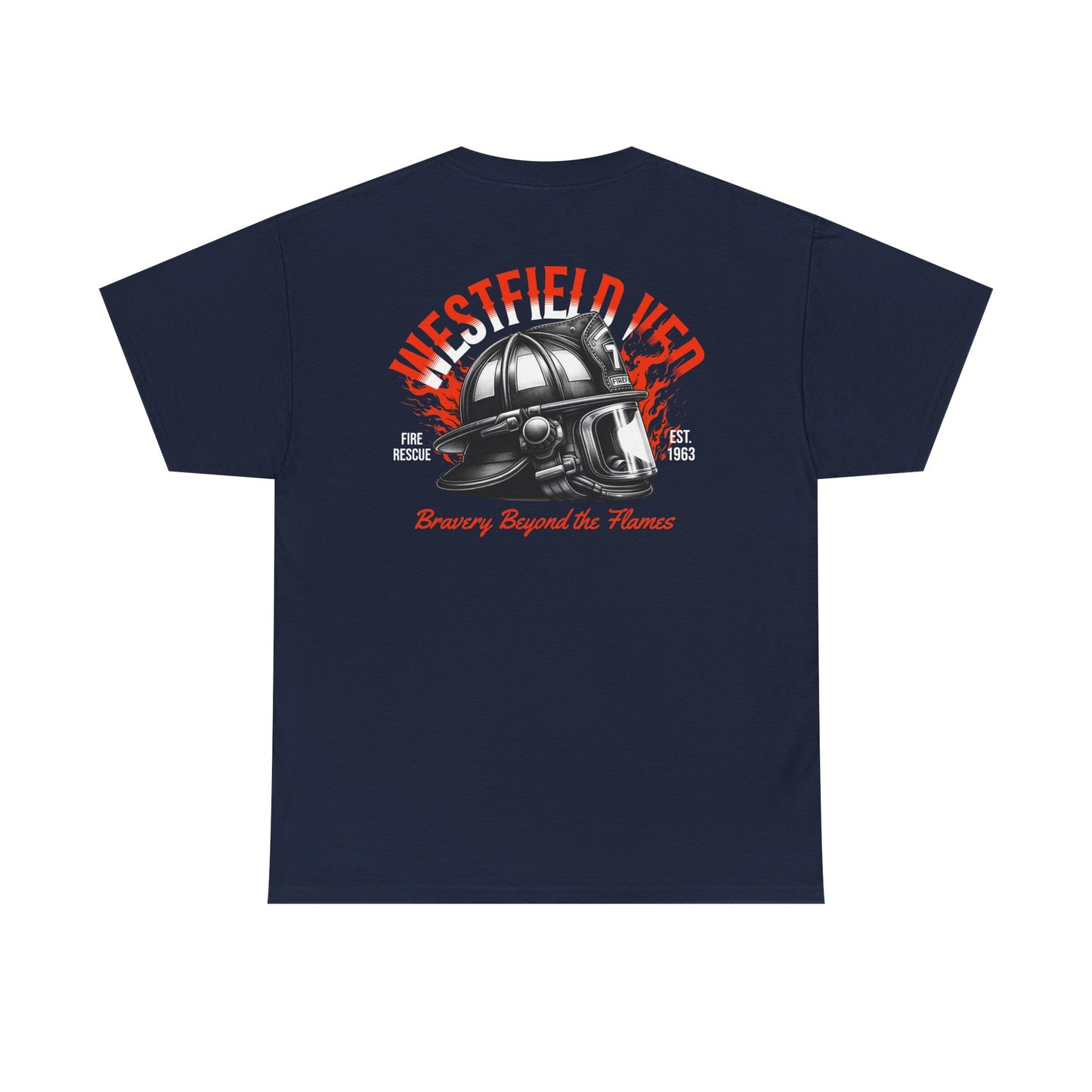 WVFD Fire Rescue Tee – Unisex Heavy Cotton Shirt with Brave Design