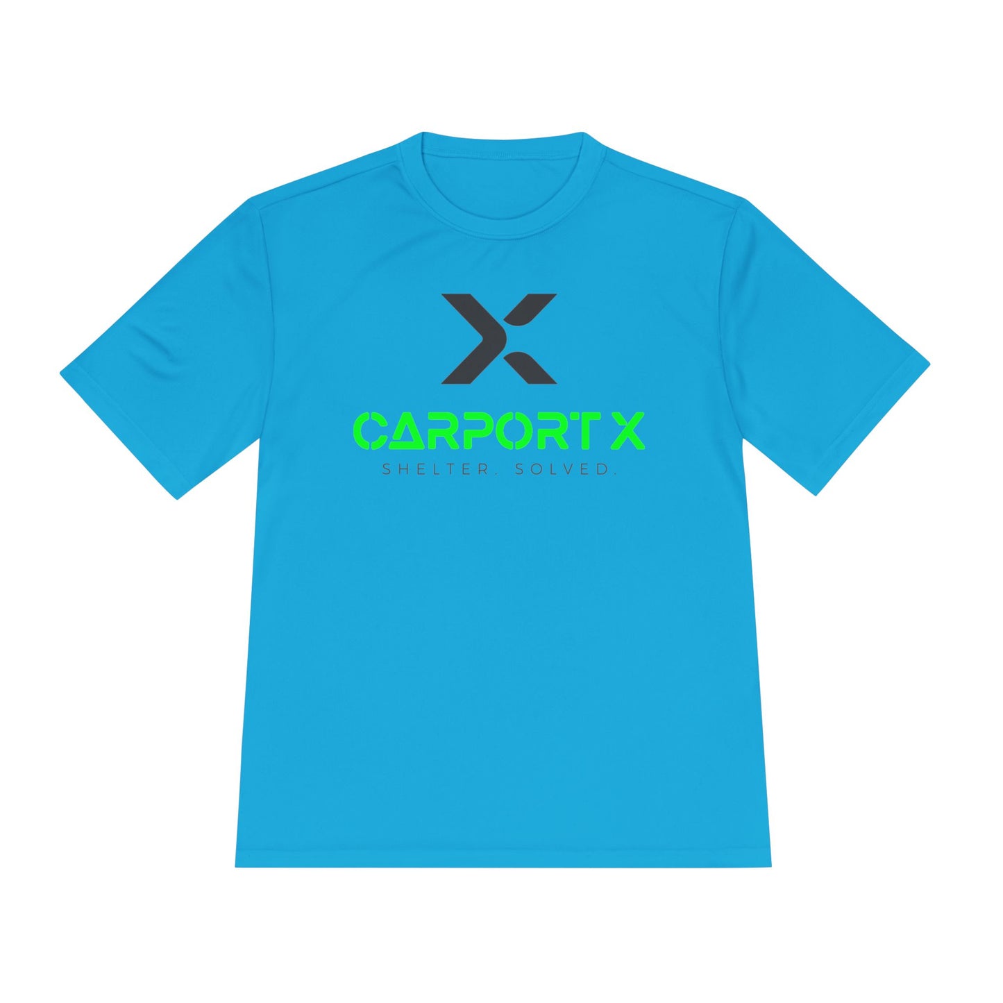 CarportX Unisex Moisture Wicking Tee for Active Lifestyles, Perfect for Gym, Sports, Outdoor Activities, Customizable Design, Gift for Athletes