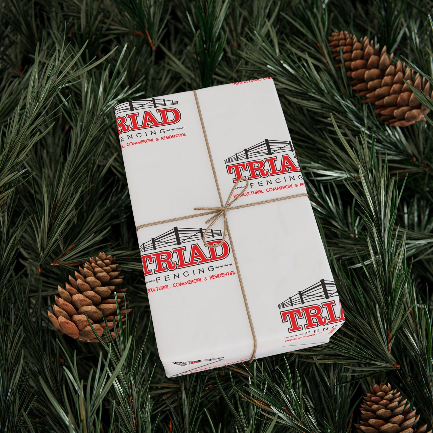 Triad Fencing Themed Wrapping Paper for Holidays & Celebrations