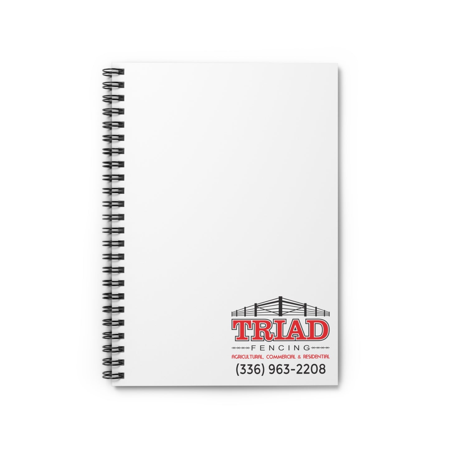 Triad Fencing Stylish Spiral Notebook, Personal Journal, Office Supplies, Gift for Agents, Custom Cover Design