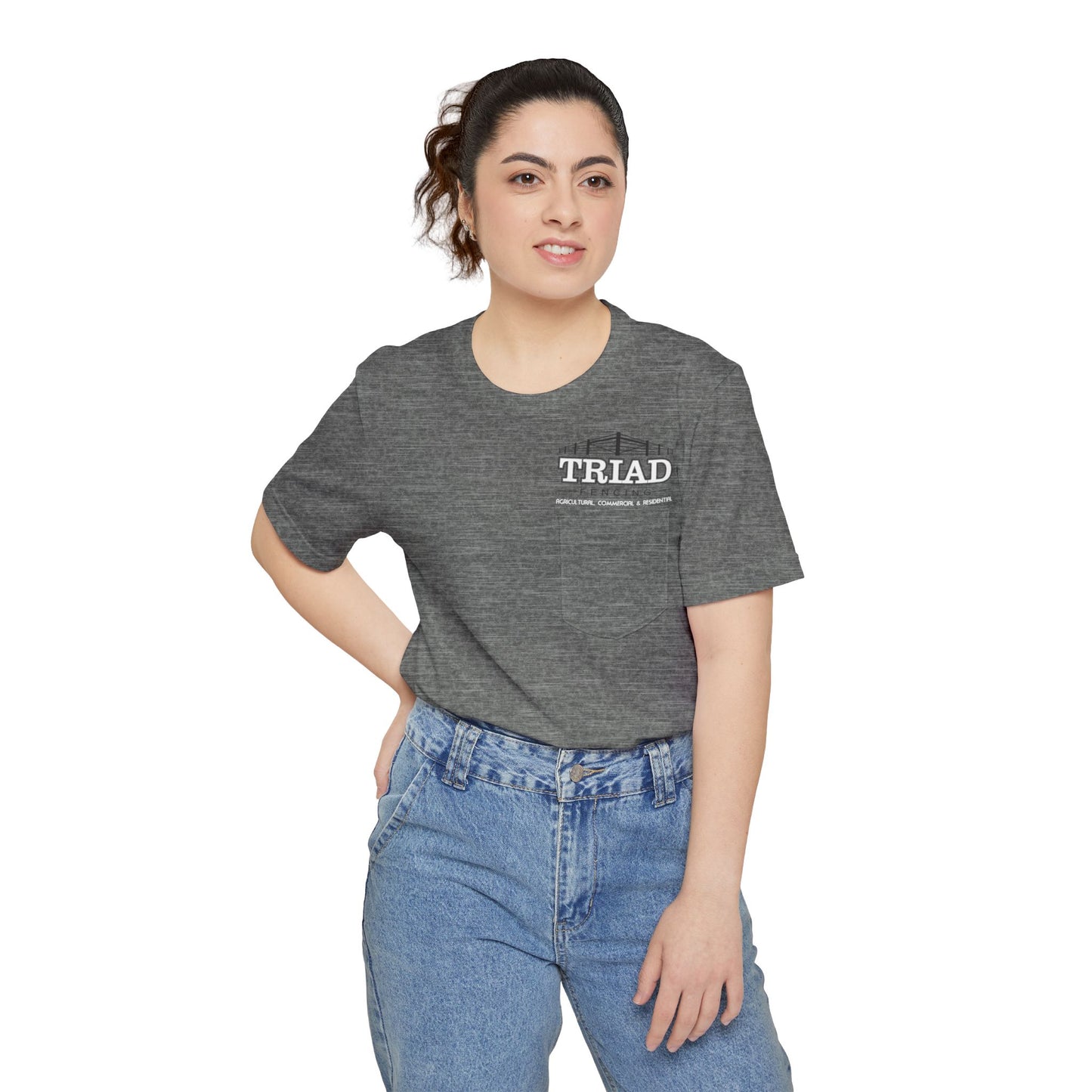 Triad Fencing Inverted Upgraded Unisex Pocket T-Shirt - Comfortable Everyday Essential