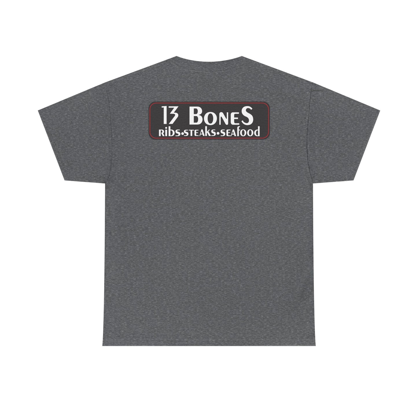 13 Bones Retro Unisex Heavy Cotton Tee - Steaks & Seafood Shirt