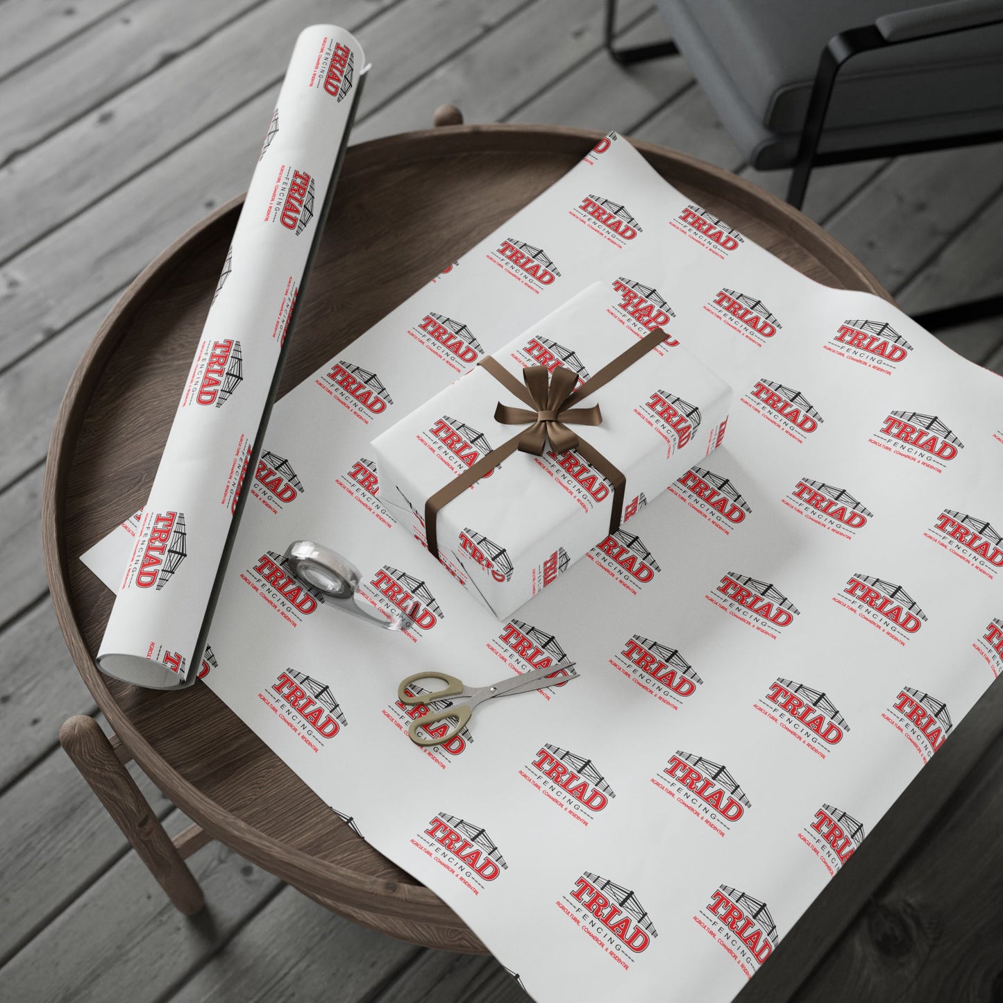 Triad Fencing Themed Wrapping Paper for Holidays & Celebrations