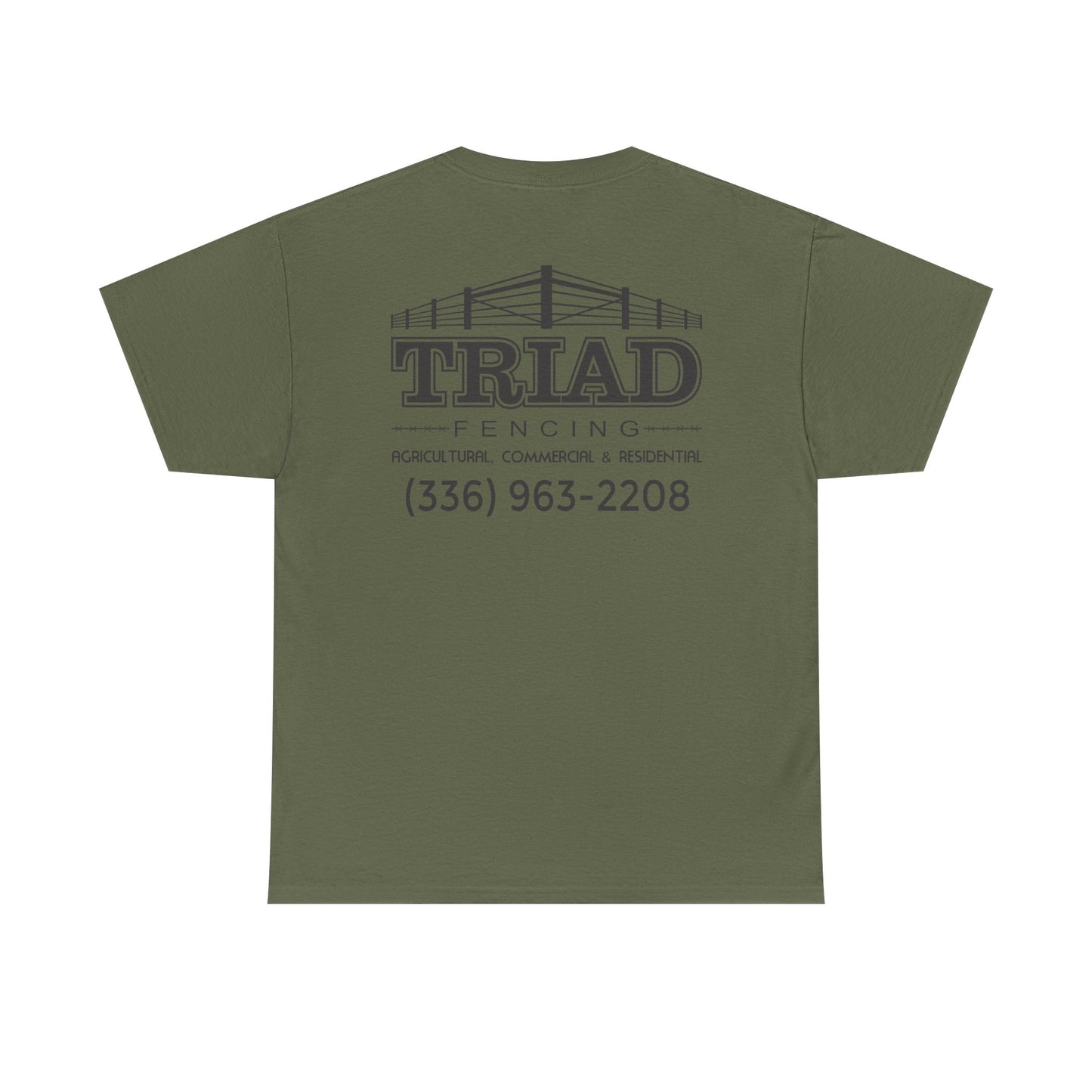 Triad Fencing Black Logo Unisex Heavy Cotton Tee