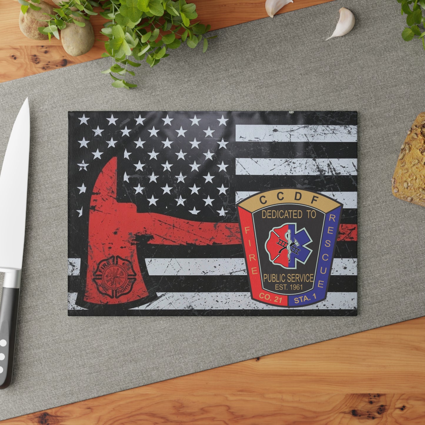 CCDF Glass Cutting Board