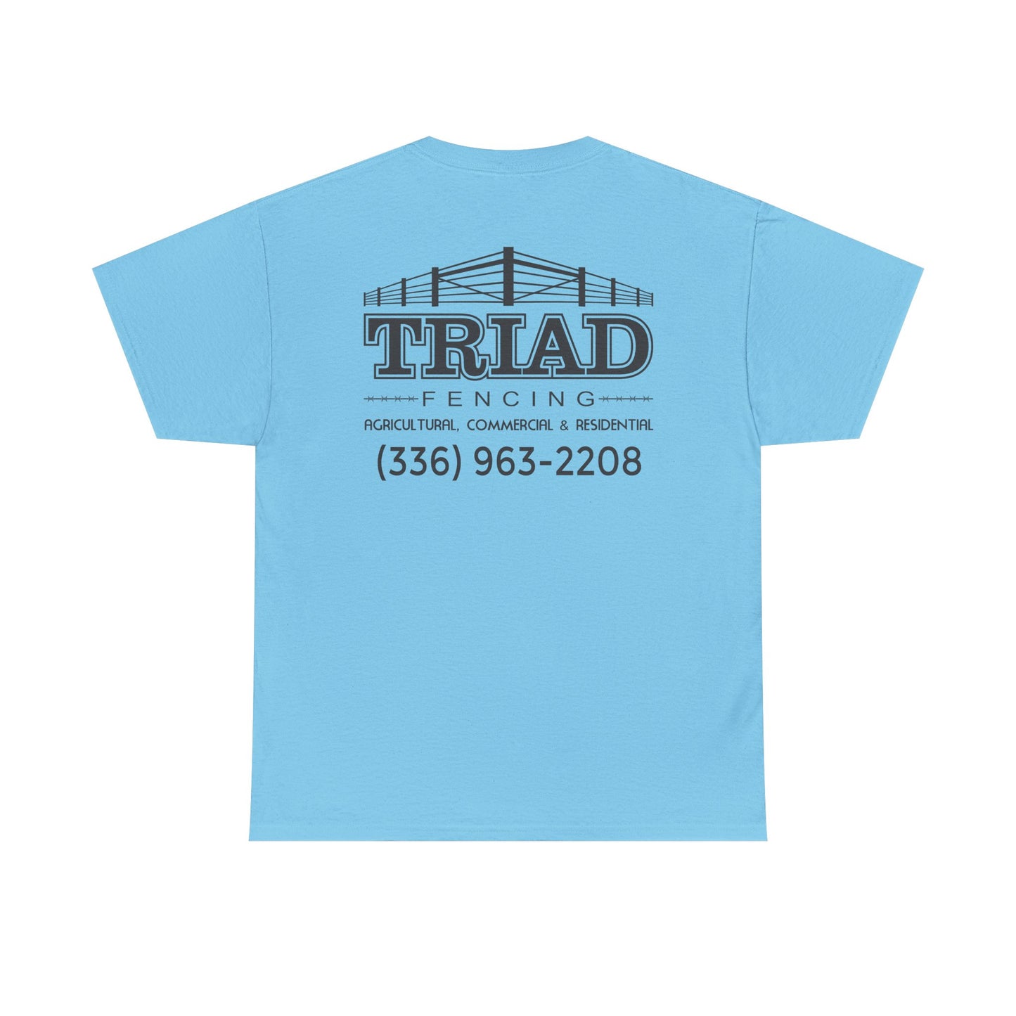 Triad Fencing Black Logo Unisex Heavy Cotton Tee