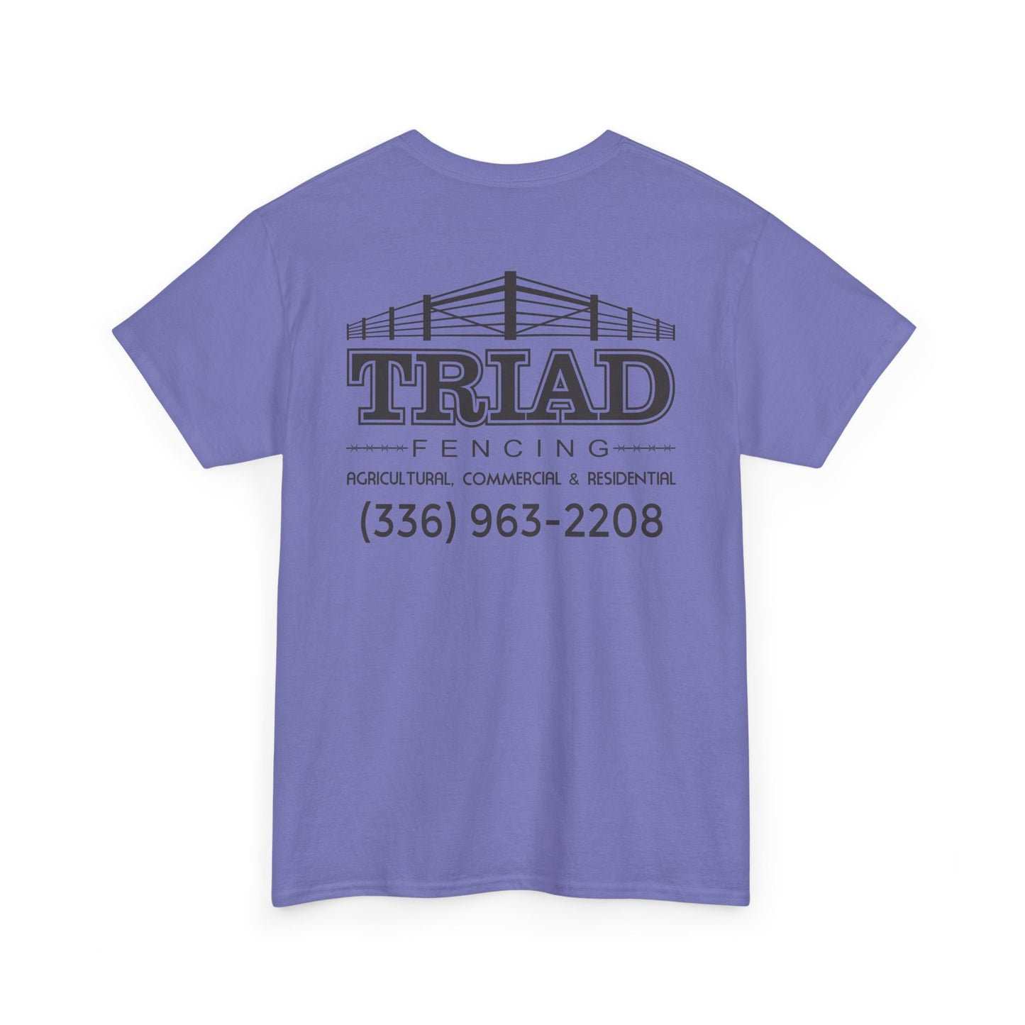 Triad Fencing Black Logo Unisex Heavy Cotton Tee