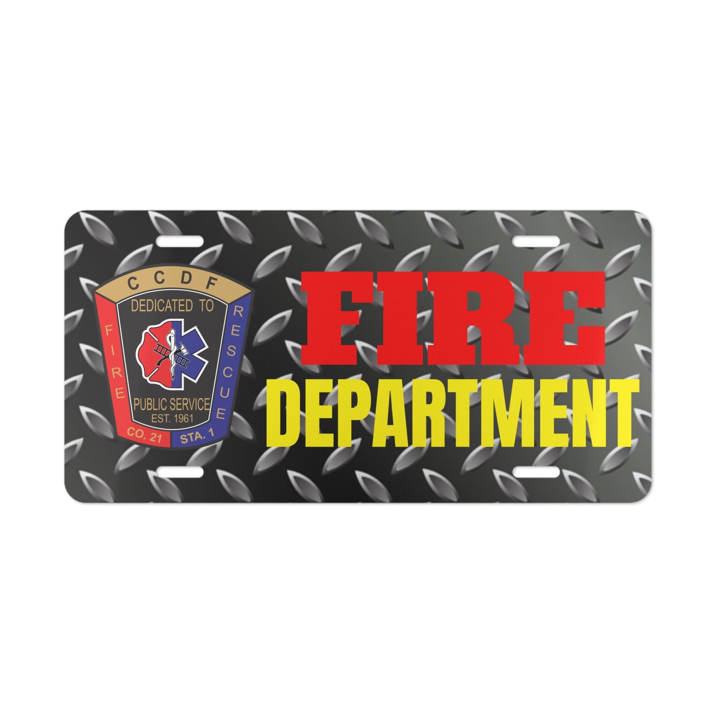 CCDF FD Vanity Plate