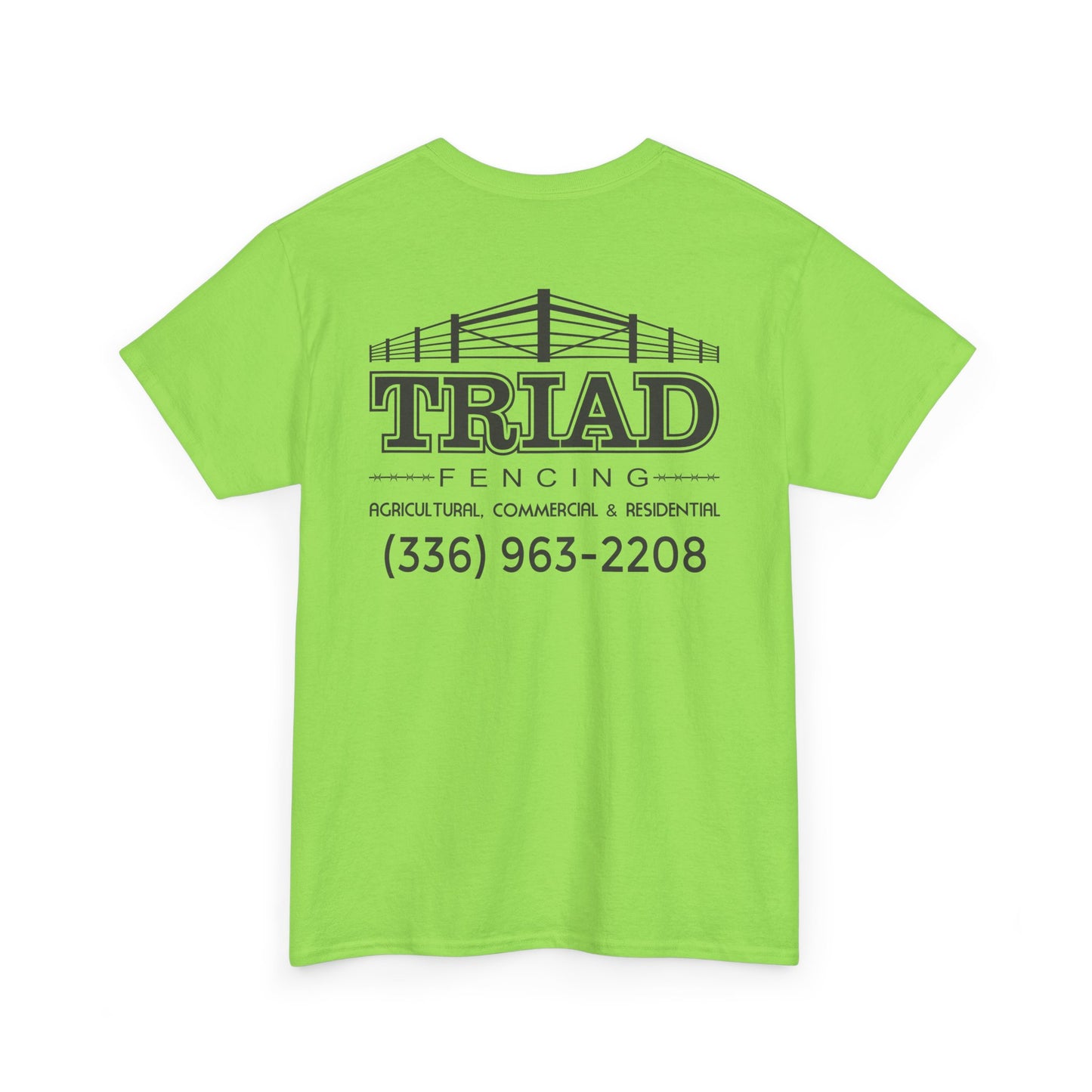 Triad Fencing Black Logo Unisex Heavy Cotton Tee