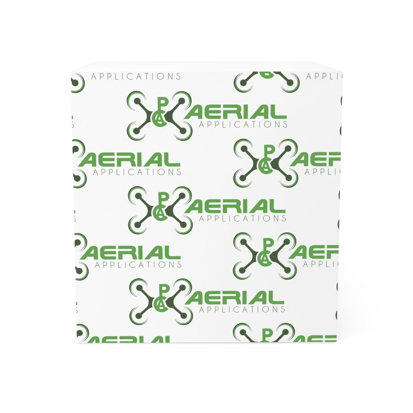 PAC Aerial Note Cube for Home or Office, Custom Stationery, Stylish Desk Decor, Unique Memo Pad