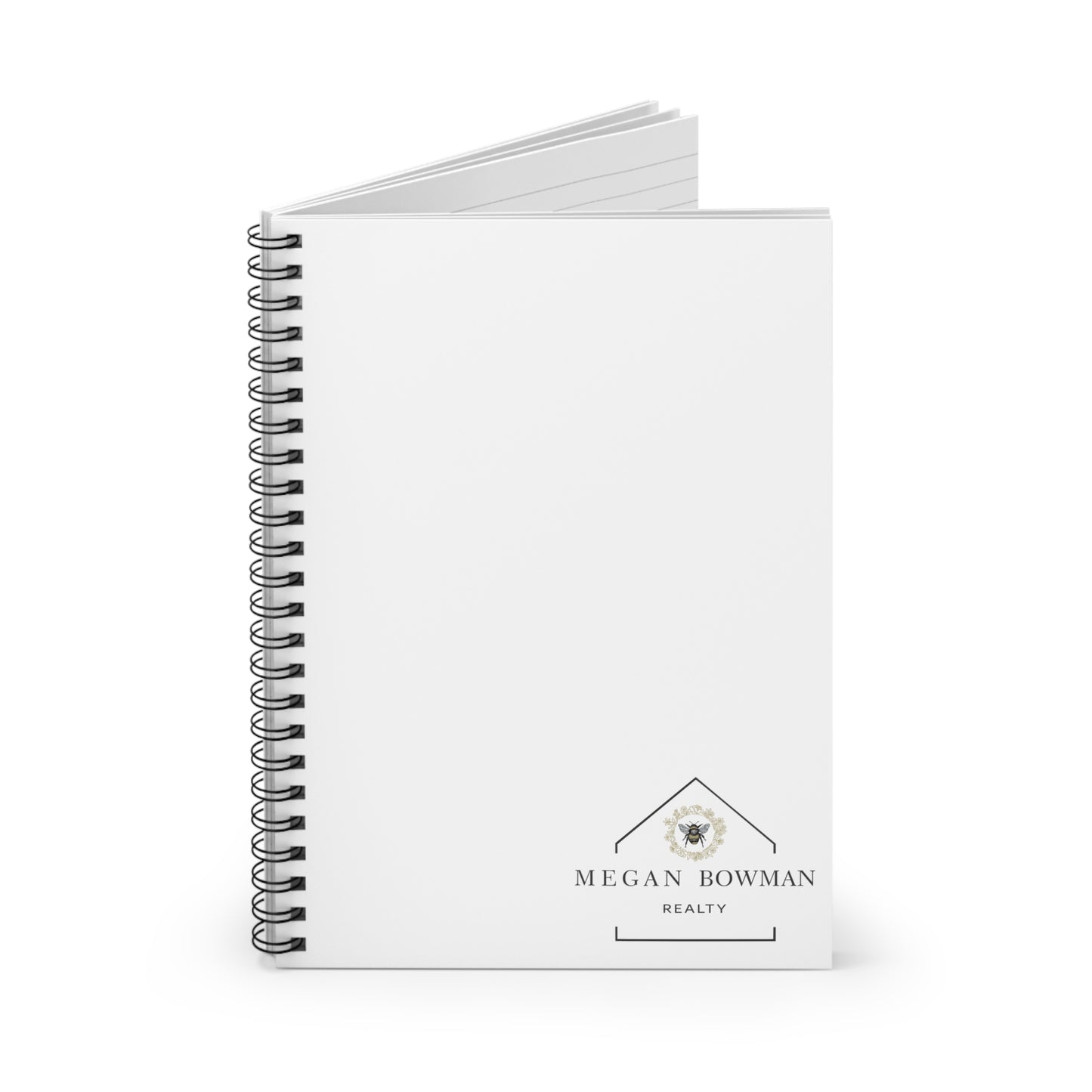 MBR Stylish Spiral Notebook, Personal Journal, Office Supplies, Gift for Agents, Custom Cover Design
