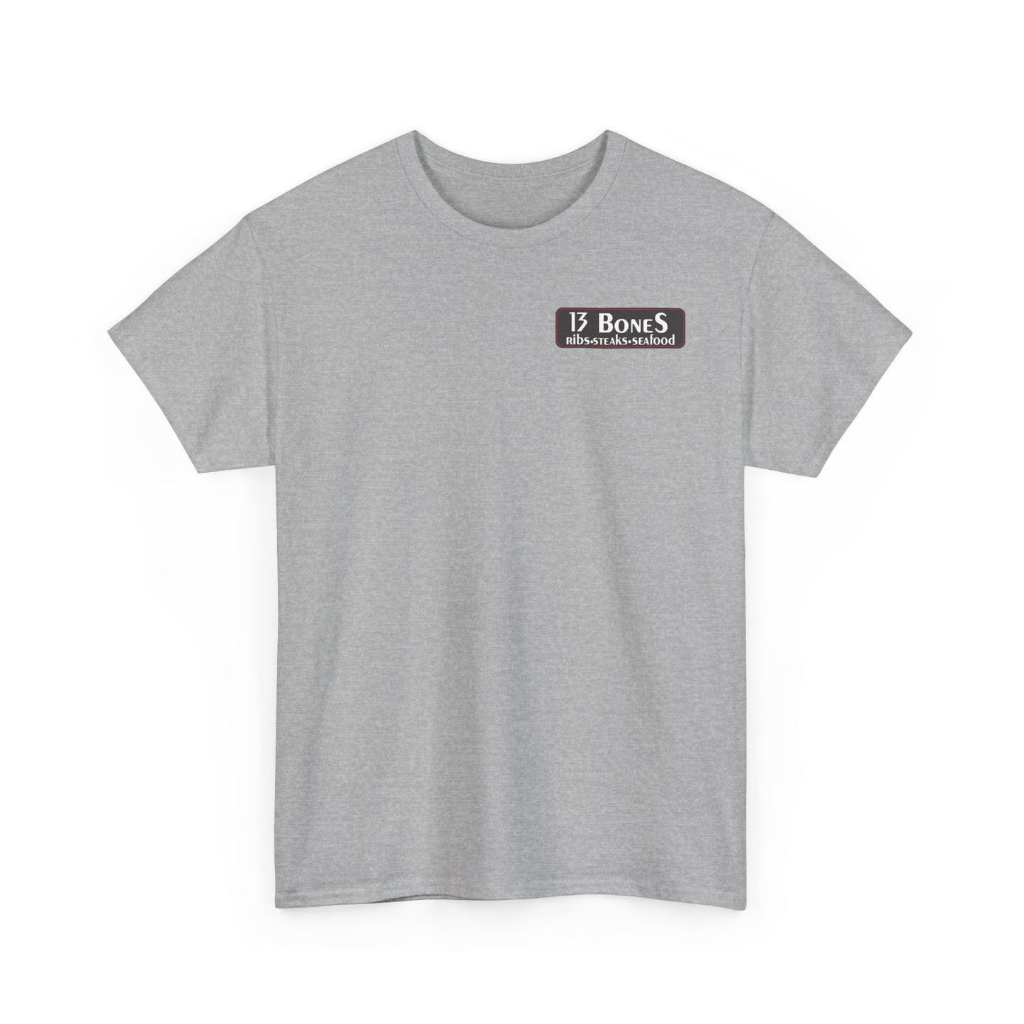 13 Bones Retro Unisex Heavy Cotton Tee - Steaks & Seafood Shirt
