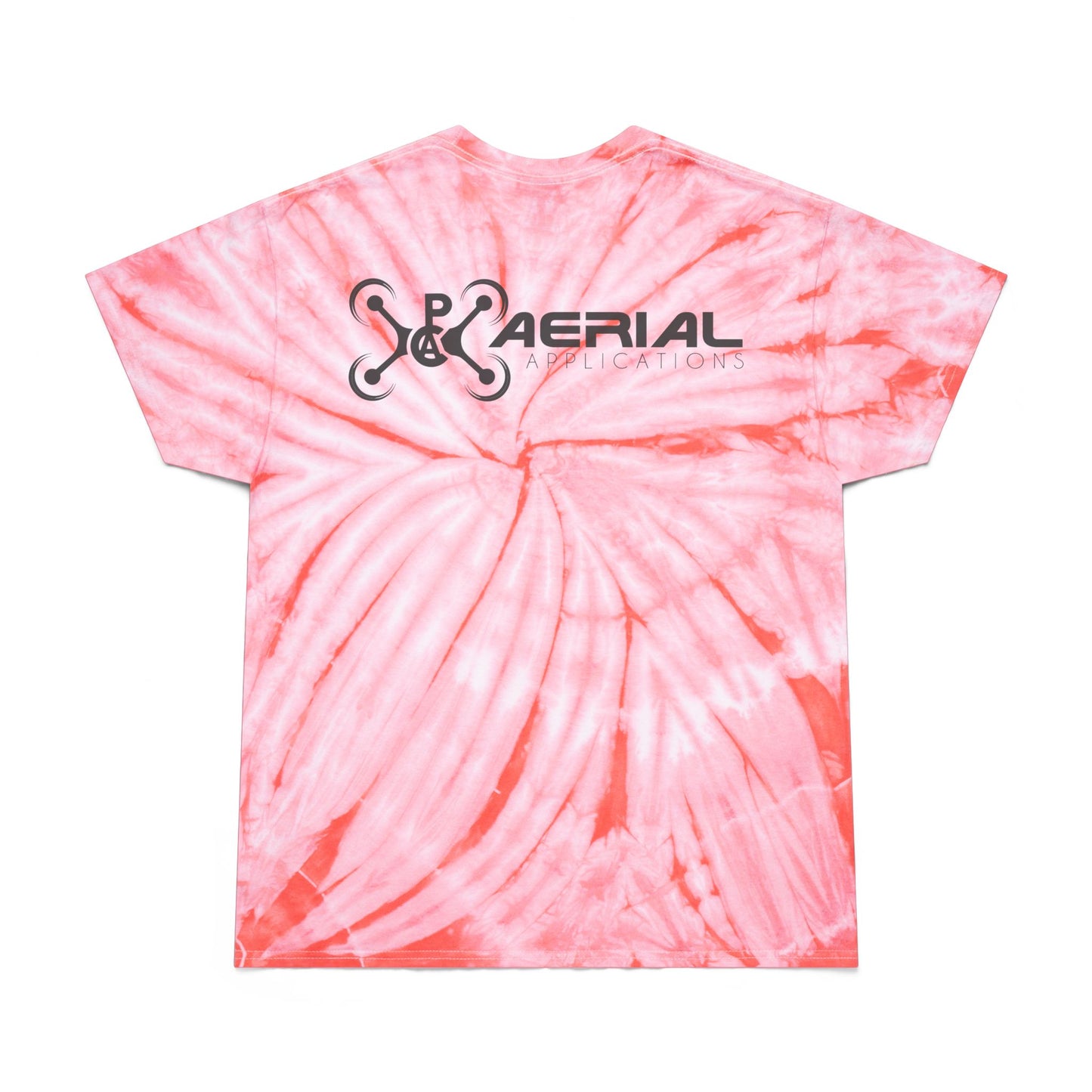 PAC Aerial Vibrant Tie-Dye Tee, Perfect for Summer Festivals, Casual Outings, Unique Gift for Teens, Light Spiral Print