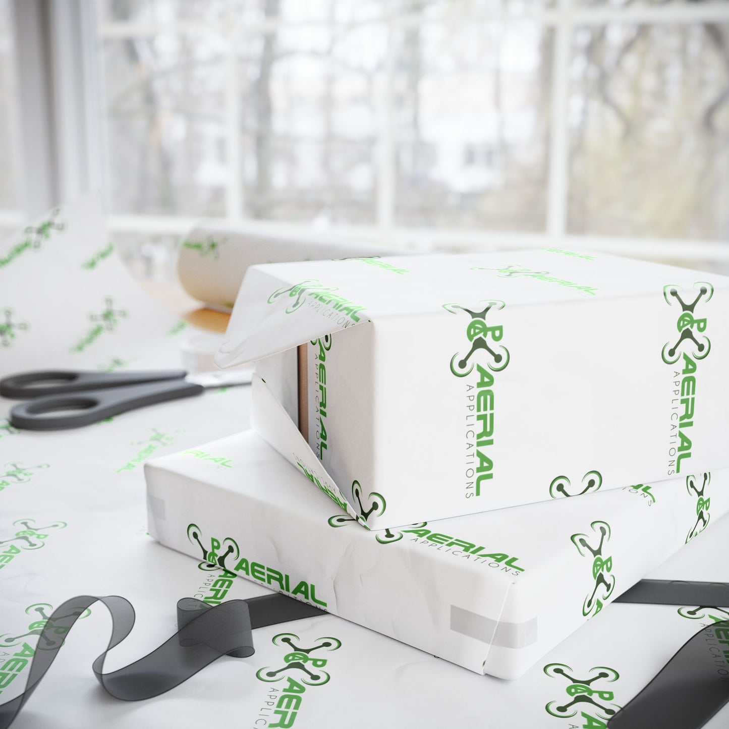 PAC Aerial Themed Wrapping Paper for Holidays & Celebrations