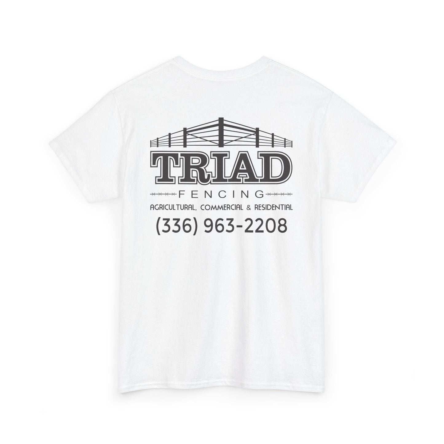 Triad Fencing Black Logo Unisex Heavy Cotton Tee