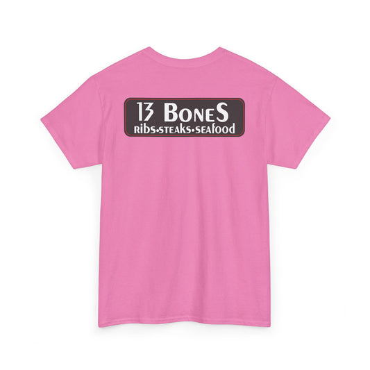 13 Bones Retro Unisex Heavy Cotton Tee - Steaks & Seafood Shirt