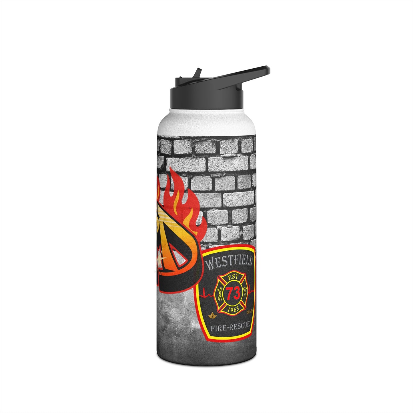 WVFD Firefighter Stainless Steel Water Bottle