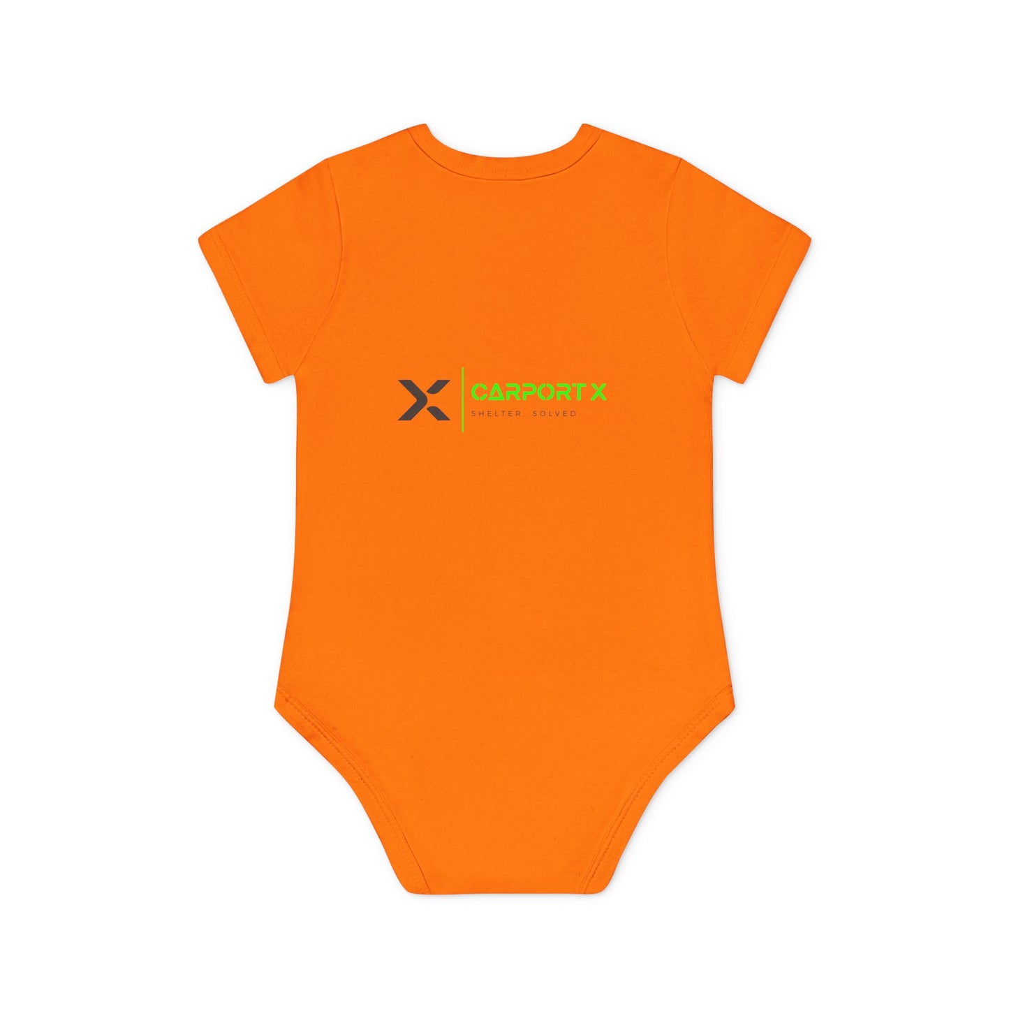 CarportX Baby Bodysuit — Carport X Logo Organic Short-Sleeve Infant Onesie