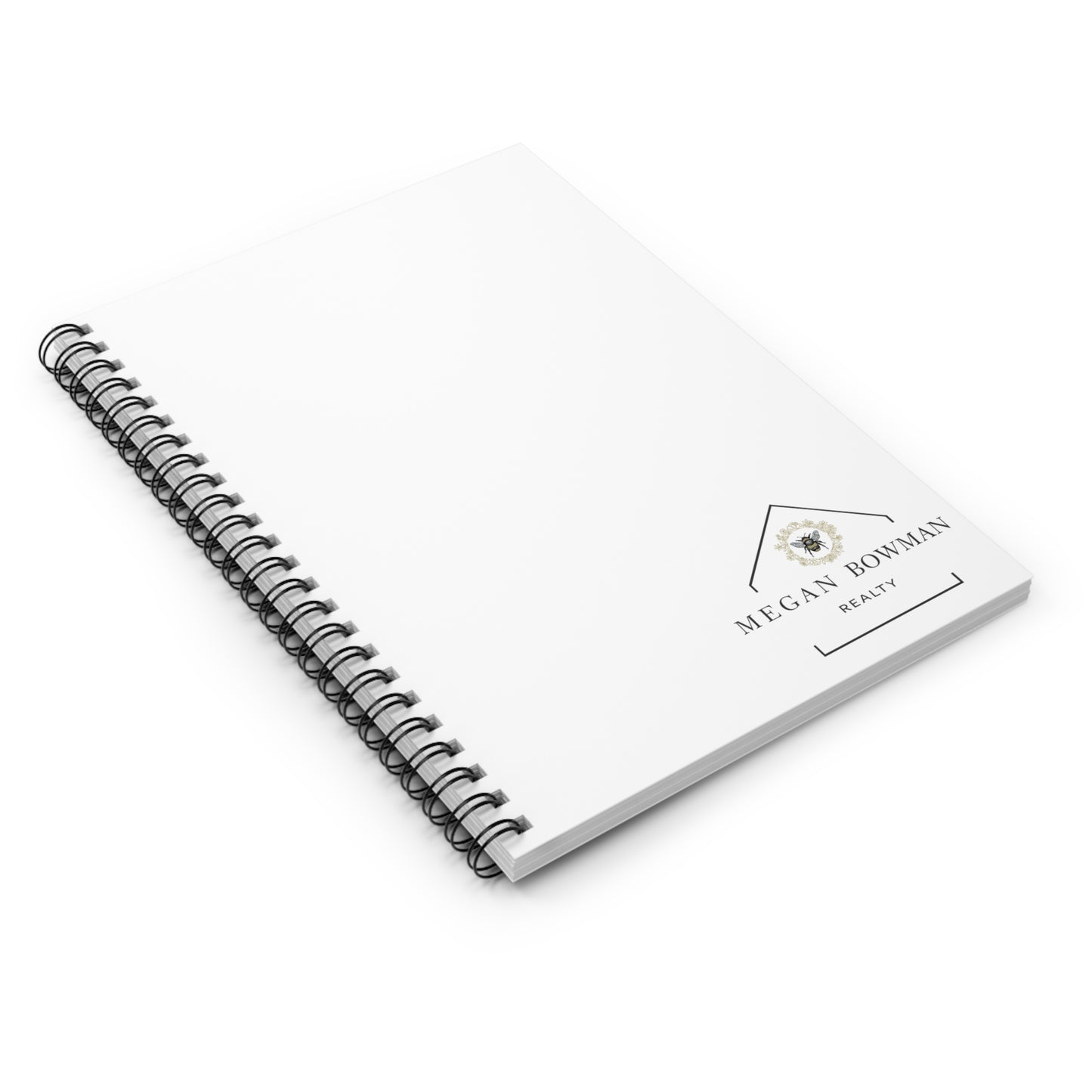 MBR Stylish Spiral Notebook, Personal Journal, Office Supplies, Gift for Agents, Custom Cover Design