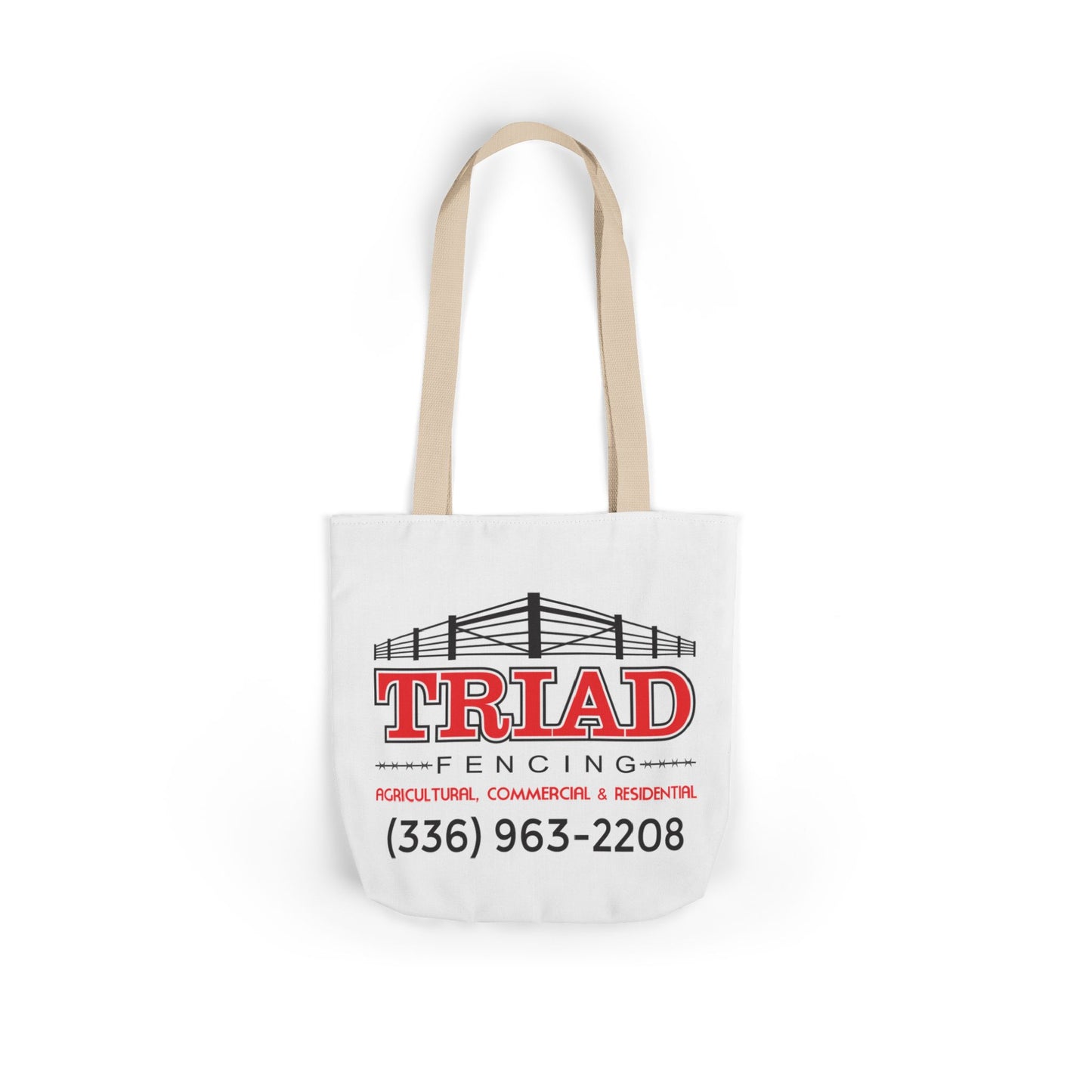 Triad Fencing Stylish Canvas Tote Bag with 5-Color Straps - Ideal for Everyday Use, Beach Trips, and Shopping