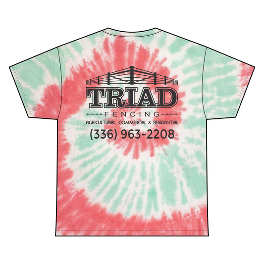 Triad Fencing Unisex Tie Dye Cotton Tee - Colorful Summer Vibe Shirt, Tie Dye Shirt for Festivals, Casual Wear, Gift for Friends, Licensed Business [...]