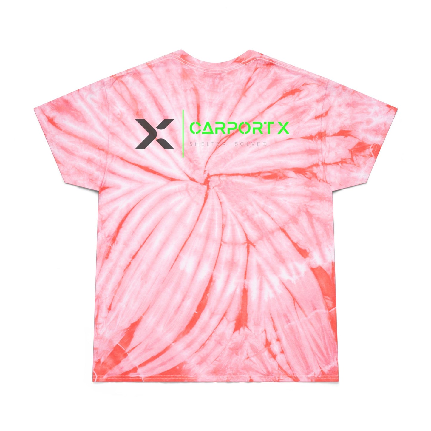 CarportX Vibrant Tie-Dye Tee, Perfect for Summer Festivals, Casual Outings, Unique Gift for Teens, Light Spiral Print
