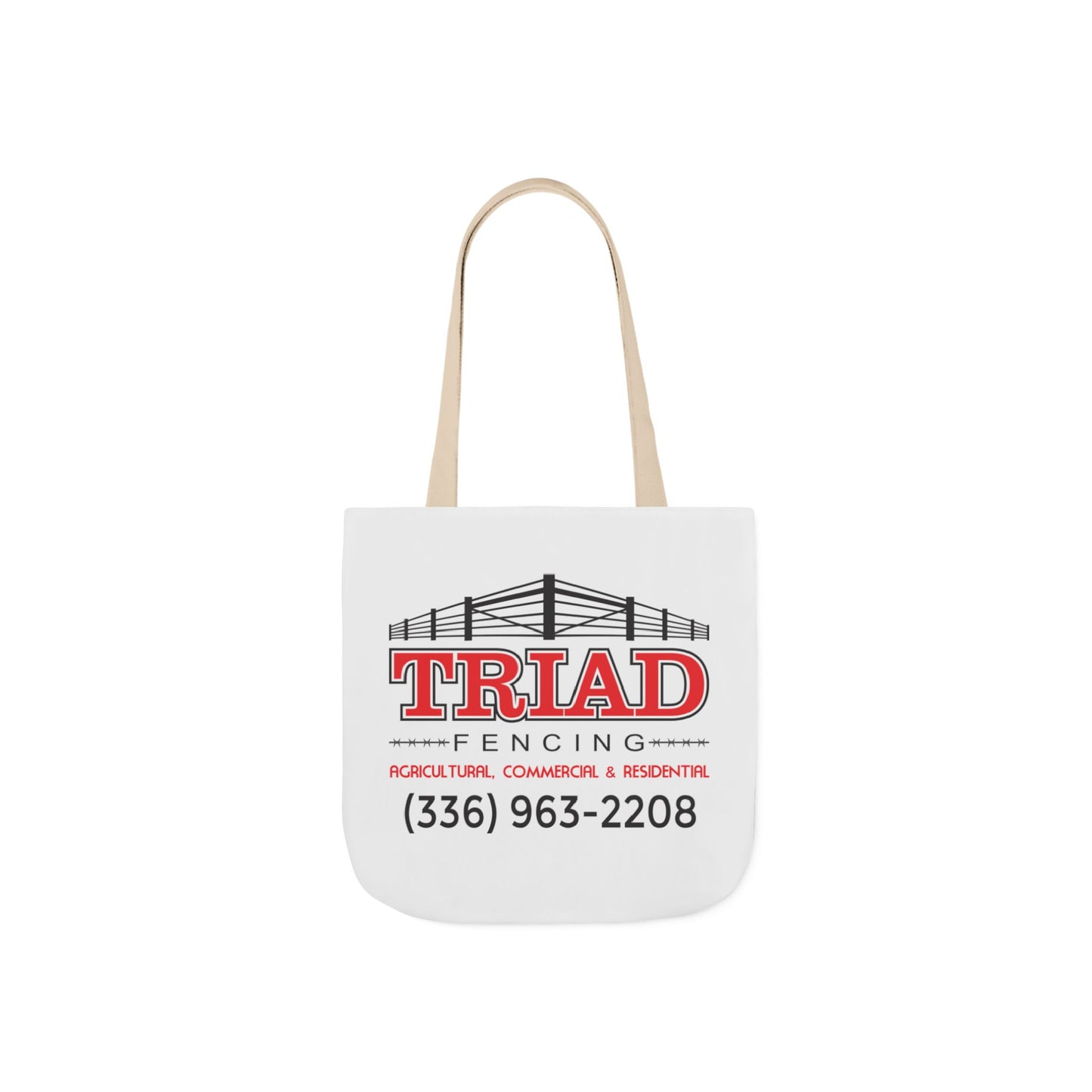 Triad Fencing Stylish Canvas Tote Bag with 5-Color Straps - Ideal for Everyday Use, Beach Trips, and Shopping