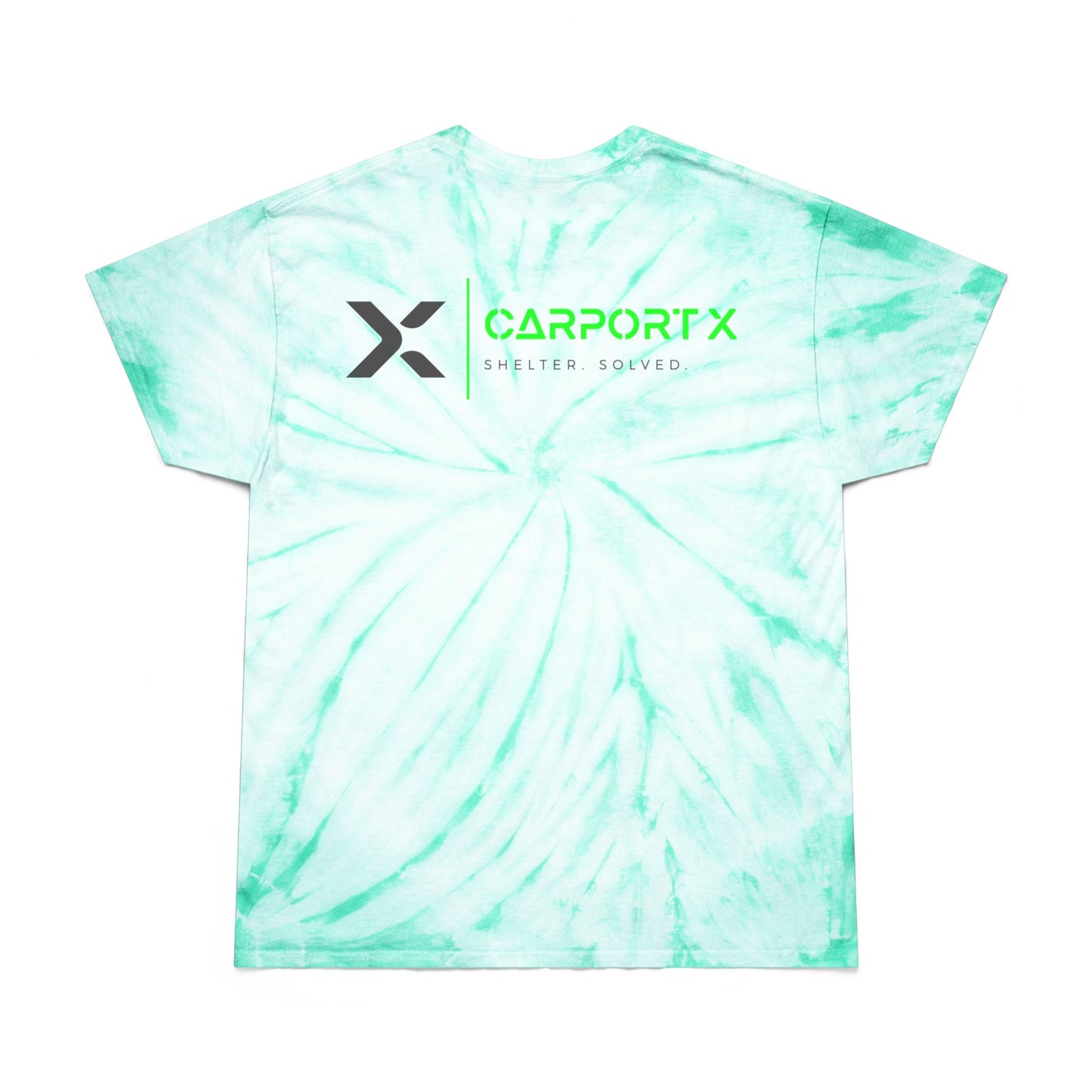 CarportX Vibrant Tie-Dye Tee, Perfect for Summer Festivals, Casual Outings, Unique Gift for Teens, Light Spiral Print