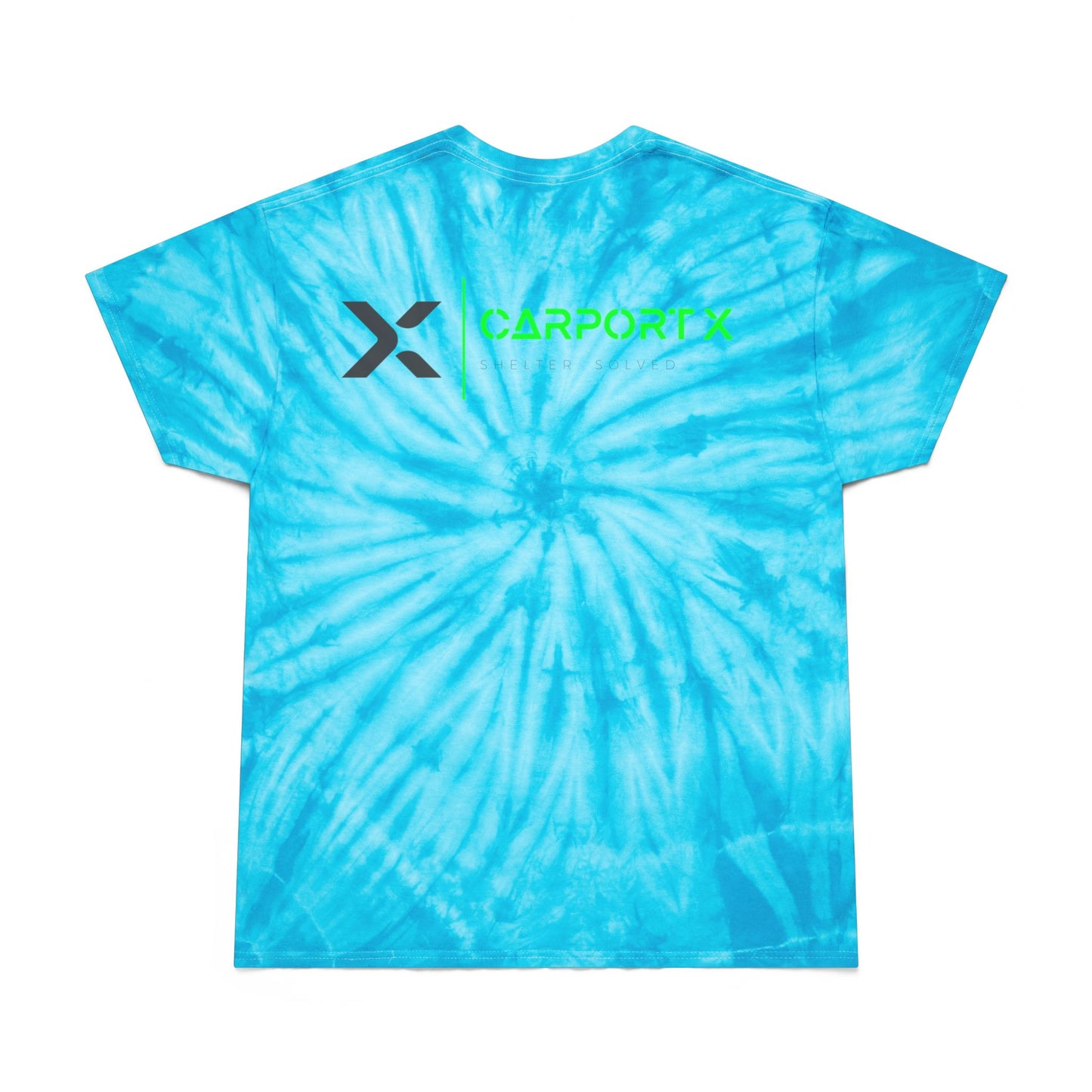 CarportX Vibrant Tie-Dye Tee, Perfect for Summer Festivals, Casual Outings, Unique Gift for Teens, Light Spiral Print