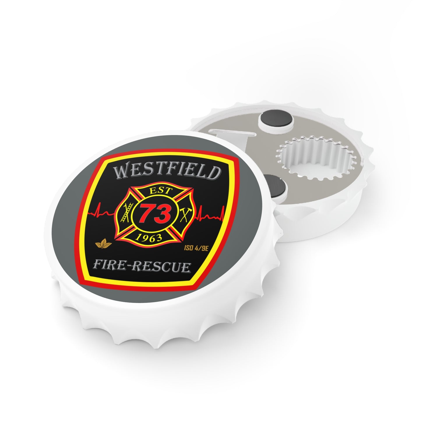 Firefighter-Themed Bottle Opener - Westfield Fire-Rescue Est. 1963