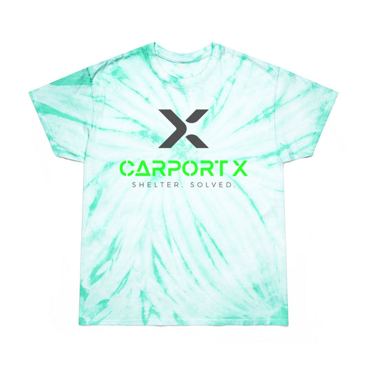 CarportX Vibrant Tie-Dye Tee, Perfect for Summer Festivals, Casual Outings, Unique Gift for Teens, Light Spiral Print
