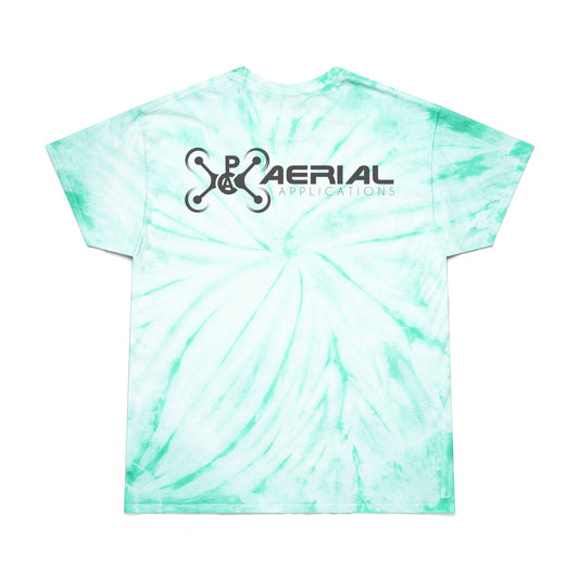 PAC Aerial Vibrant Tie-Dye Tee, Perfect for Summer Festivals, Casual Outings, Unique Gift for Teens, Light Spiral Print