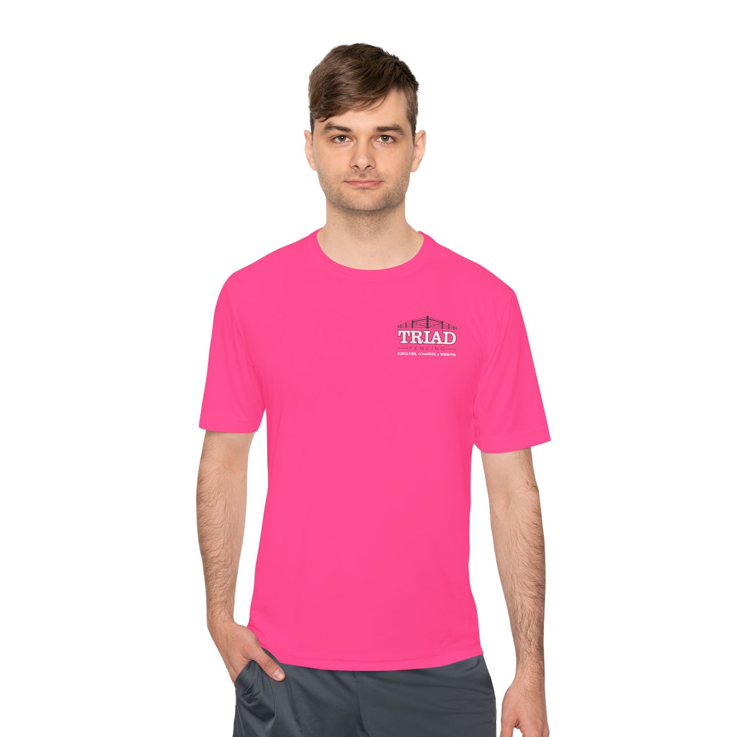 Triad Fencing Unisex Moisture Wicking Tee for Active Lifestyles, Perfect for Gym, Sports, Outdoor Activities, Customizable Design, Gift for Athletes
